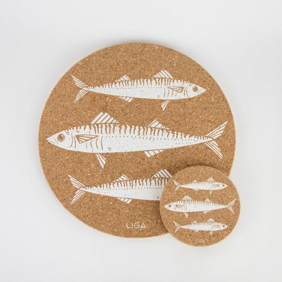 Liga Cork Placemats - Mackerel - Image 6