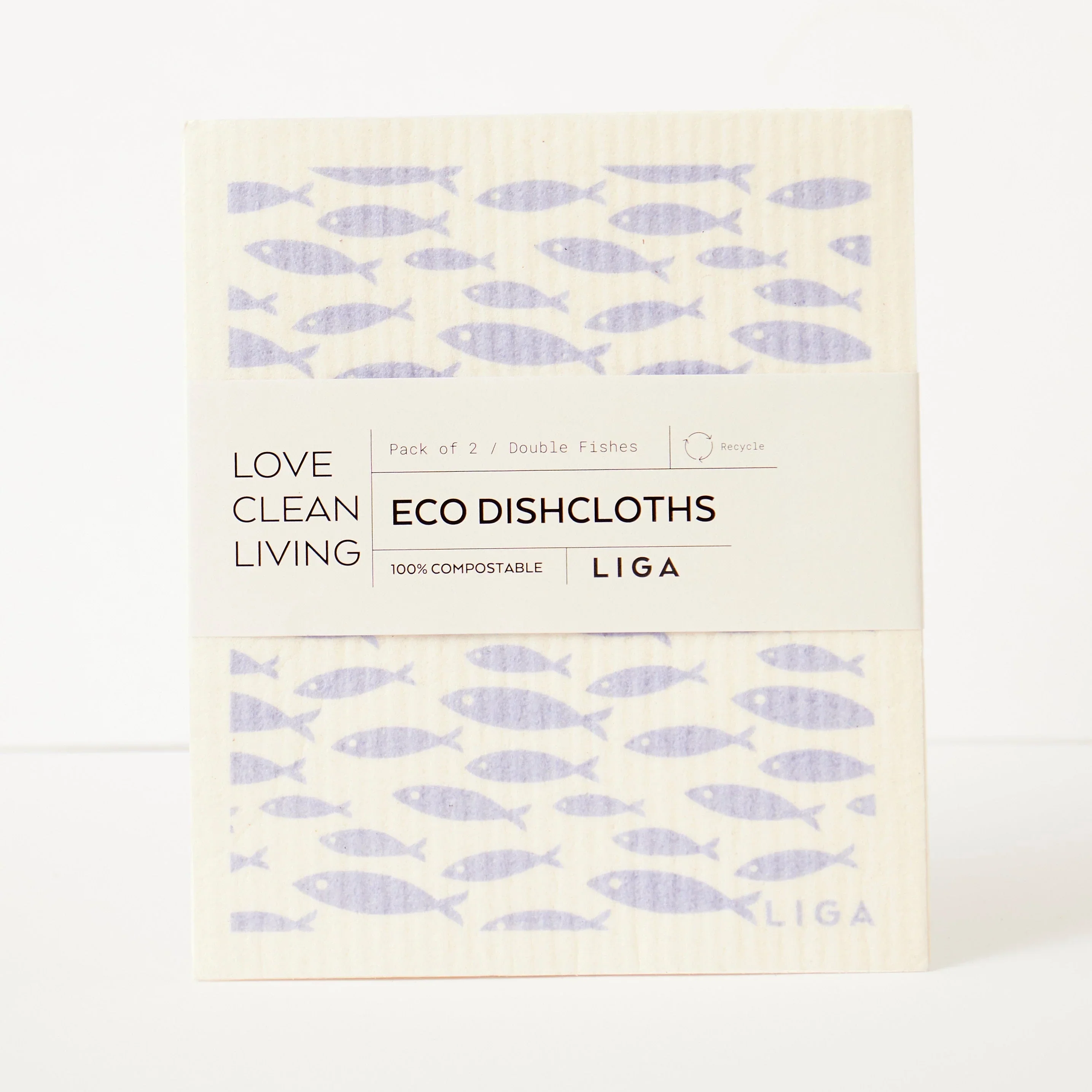 Liga Eco Dishcloths - Double Fish