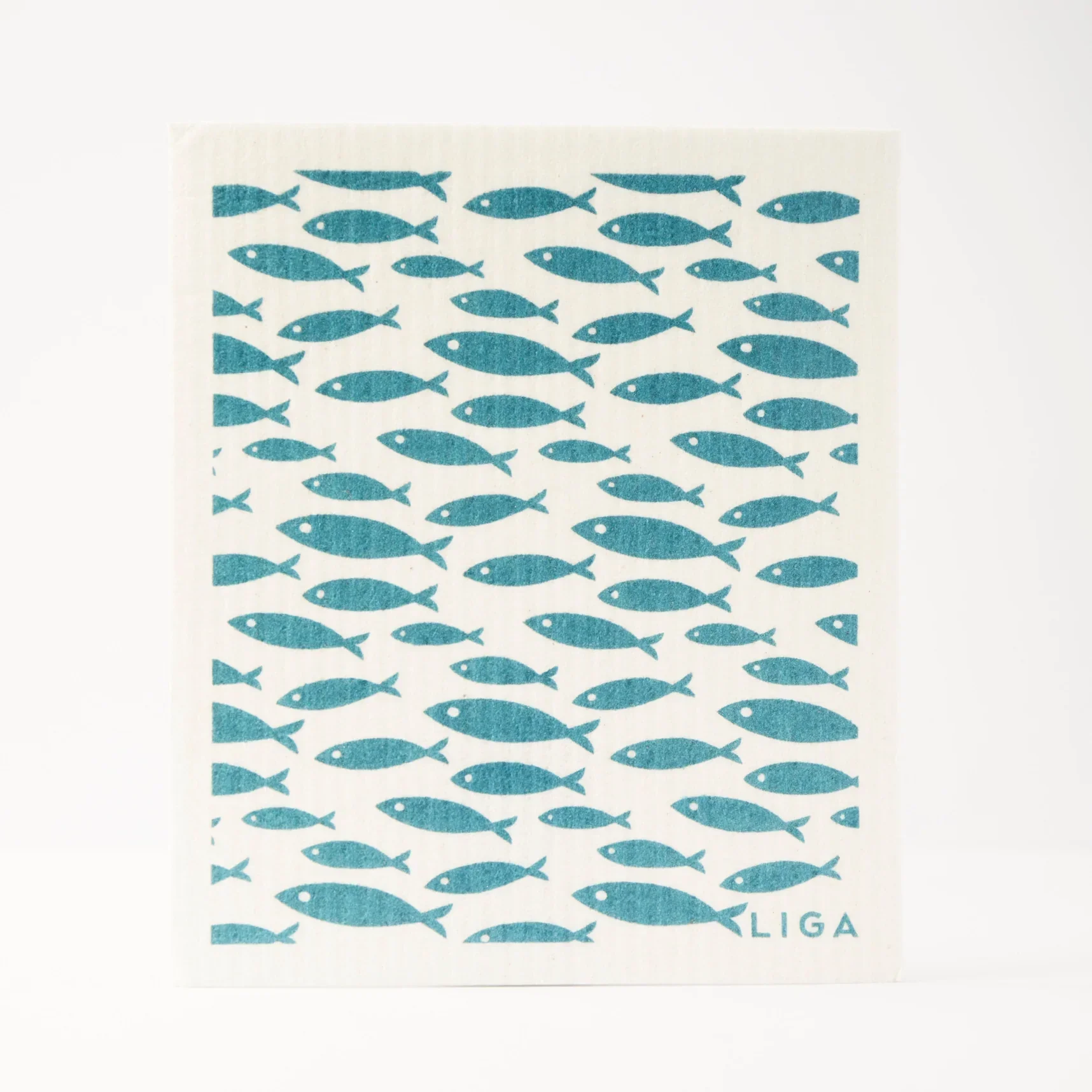 Liga Organic Organic Eco Dishcloths - Fish On A Line - Image 2