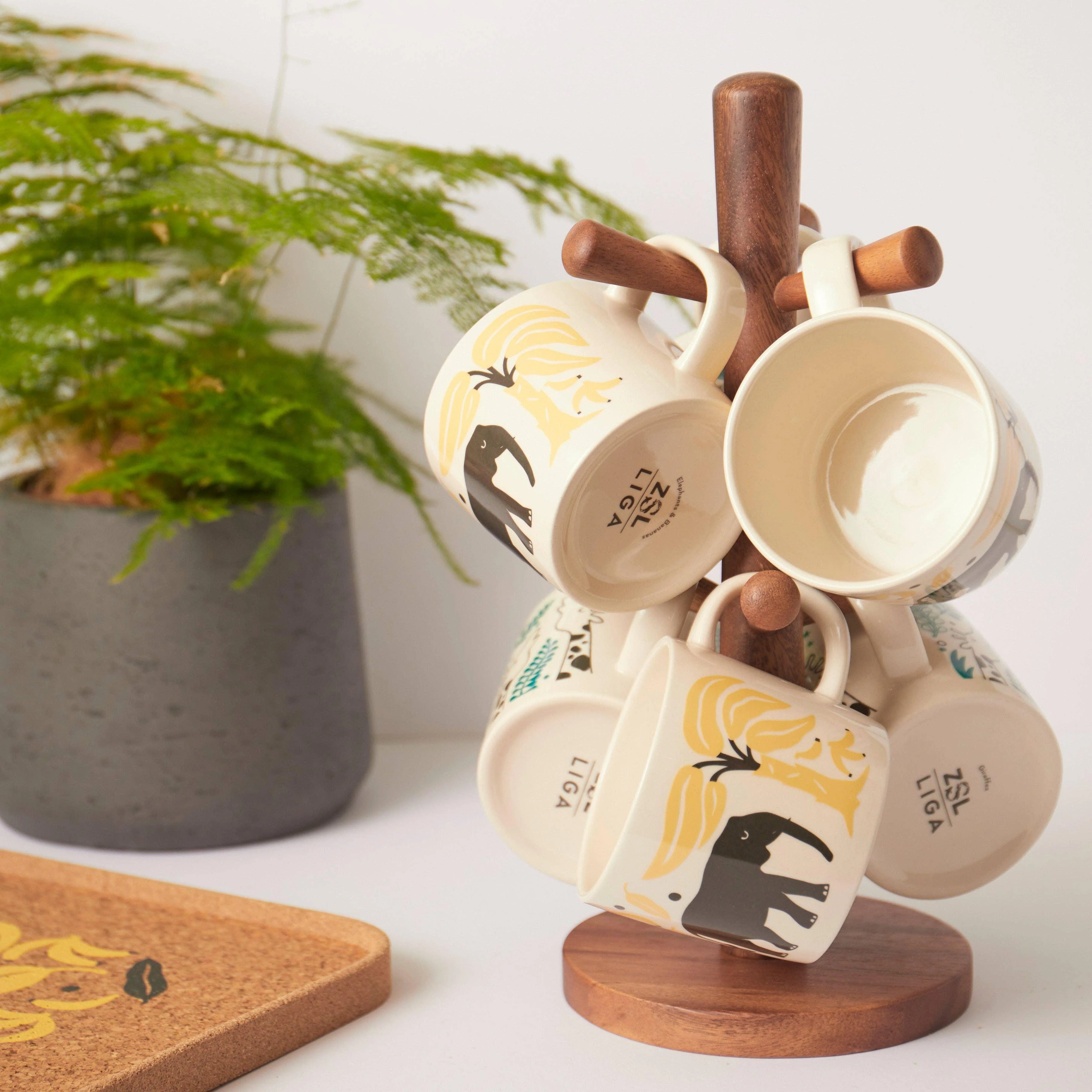 Liga Stoneware Mug - Elephants & Bananas - Image 2