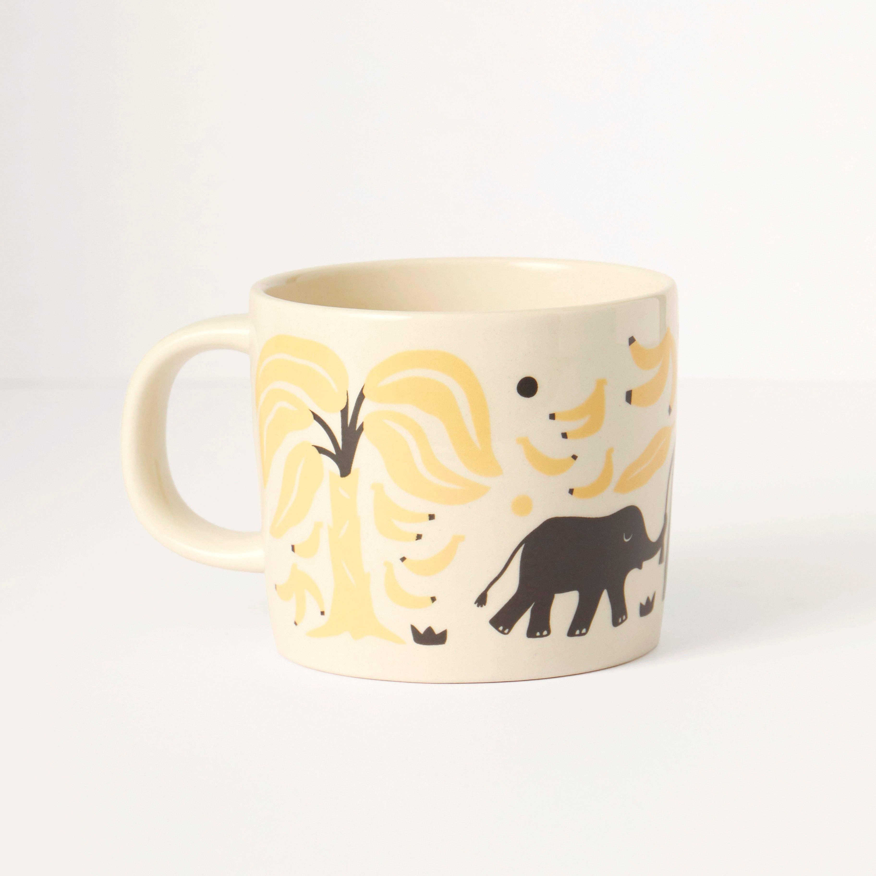 Liga Stoneware Mug - Elephants & Bananas - Image 6