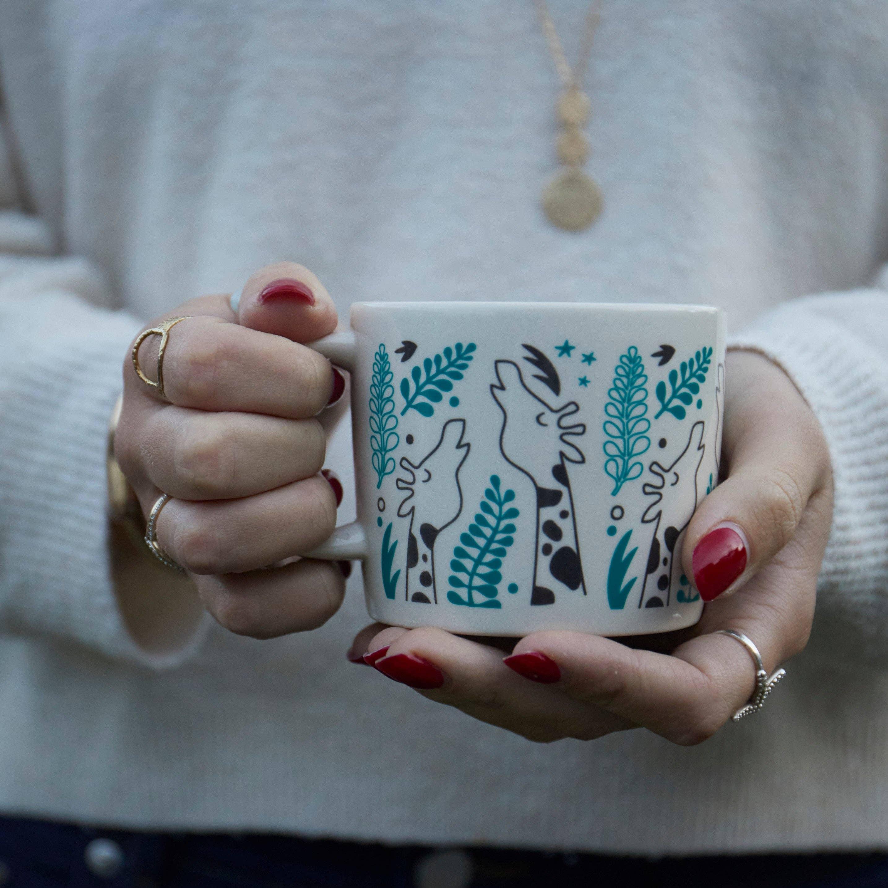 Liga Stoneware Mug - Giraffes - Image 3