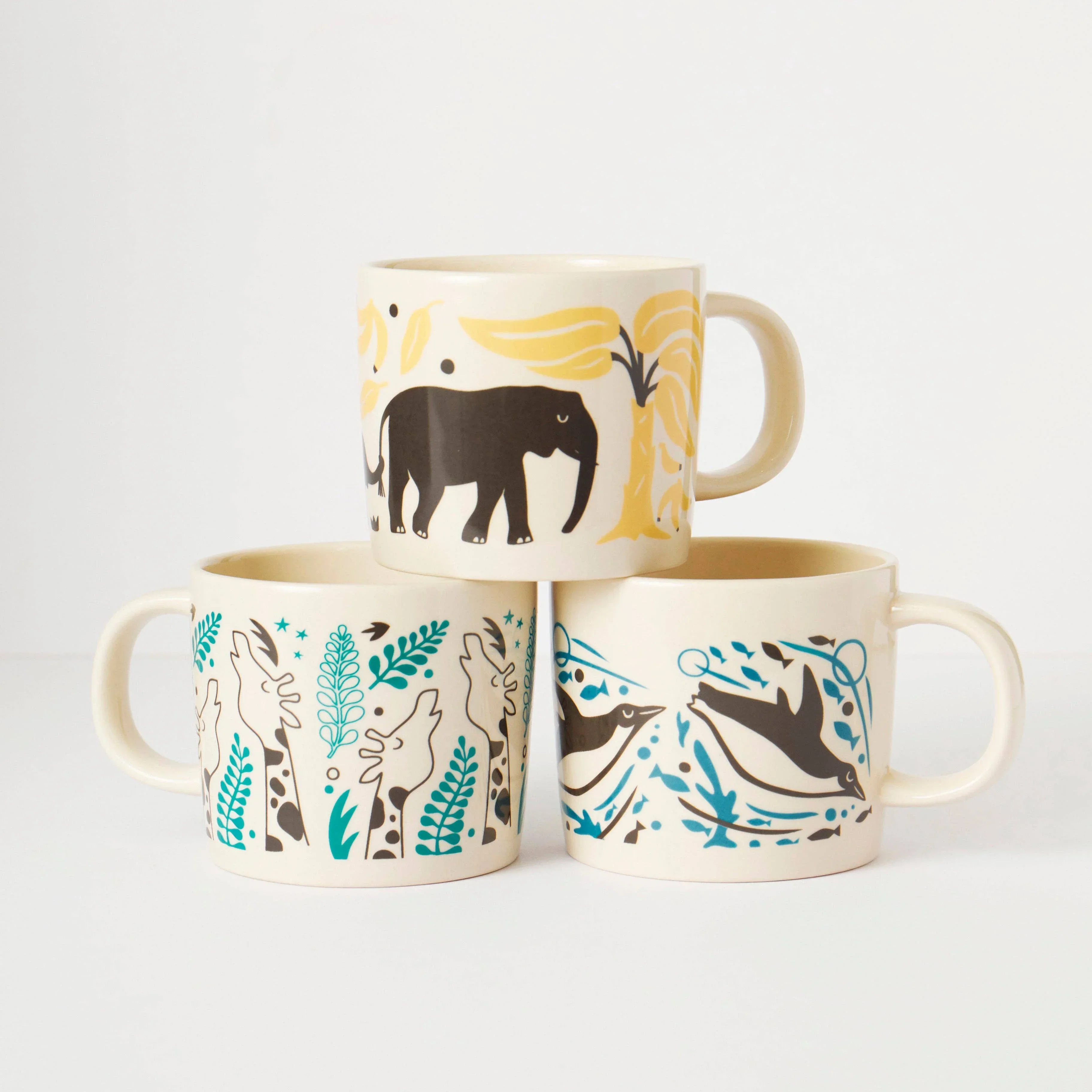 Liga Stoneware Mug - Giraffes - Image 8