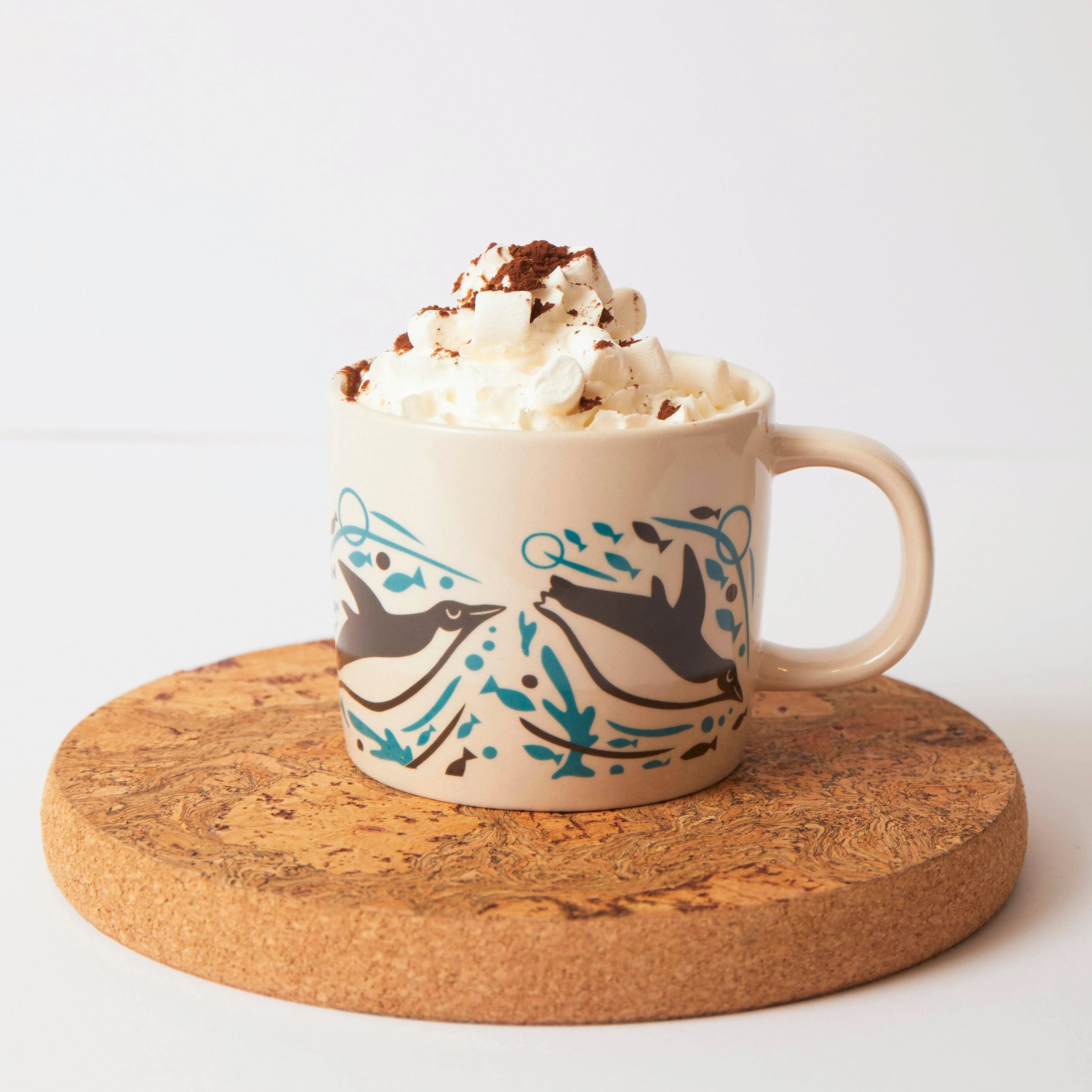 Liga Stoneware Mug - Swimming Penguins - Image 4