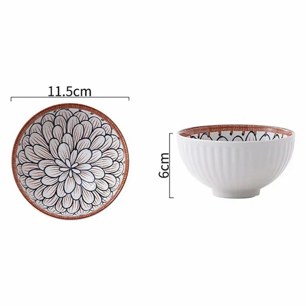 Light-Luxury Japanese Ceramic Rice Bowl Set (2 Piece) - Image 3