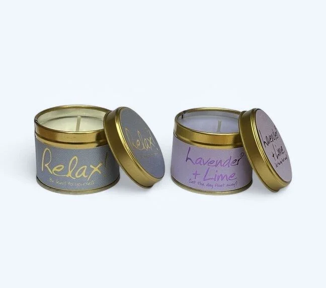 Lily Flame Mini Tin Duo Gift Set - Relaxing (Relax & Lavender & Lime) - Image 3