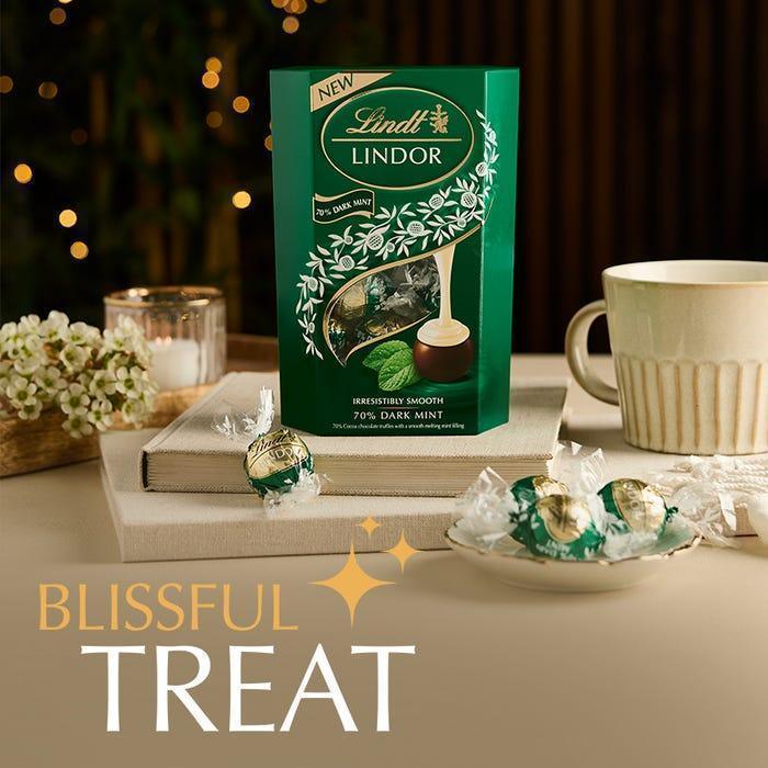 Lindt Lindor Dark Mint Truffles Box (200g) - Image 3