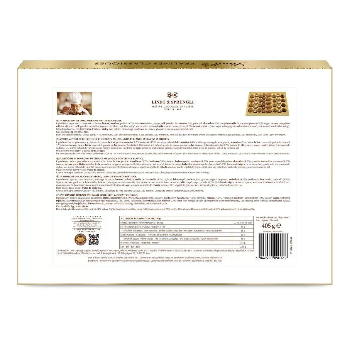 Lindt Praline Classiques Fine Chocolate (405g) - Image 3