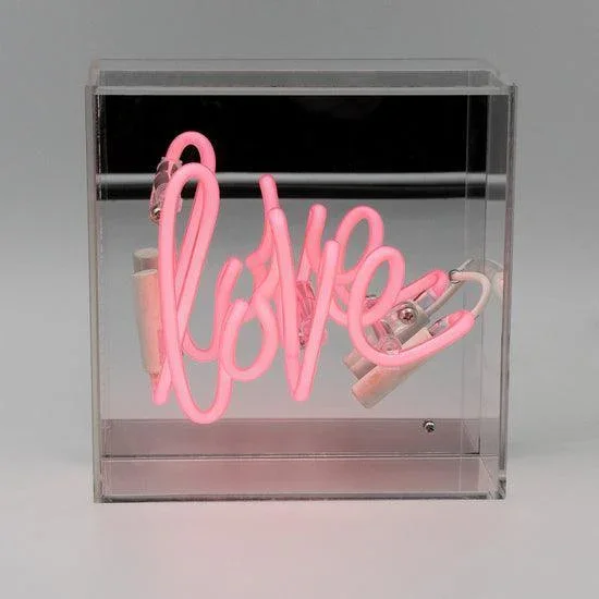 Locomocean 'Love' Mini Glass Neon Sign - Image 2