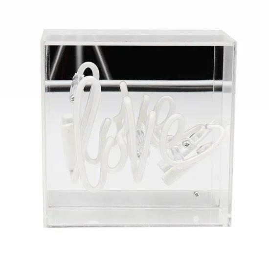 Locomocean 'Love' Mini Glass Neon Sign - Image 3