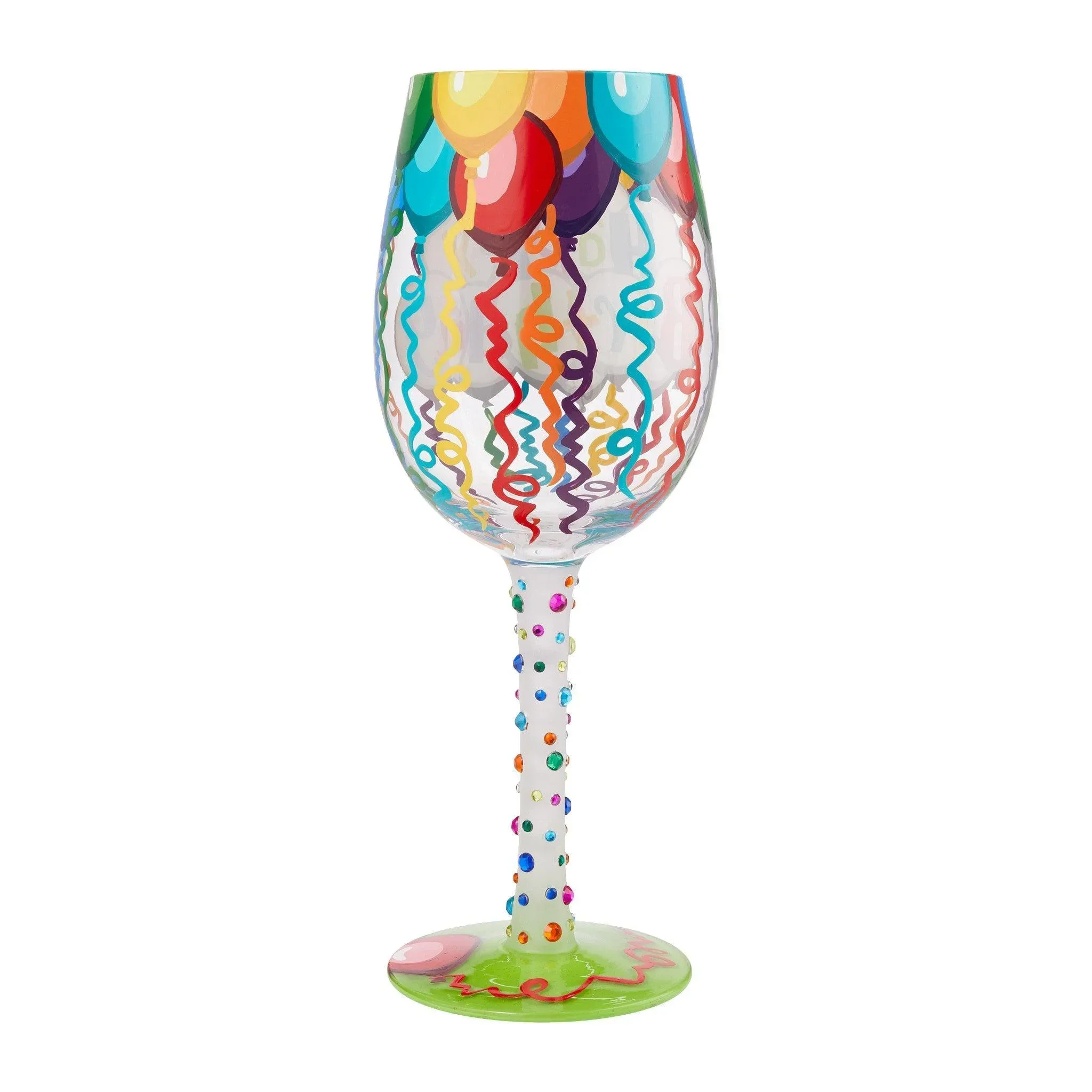 Lolita Birthday Streamers Wine Glass - Image 3