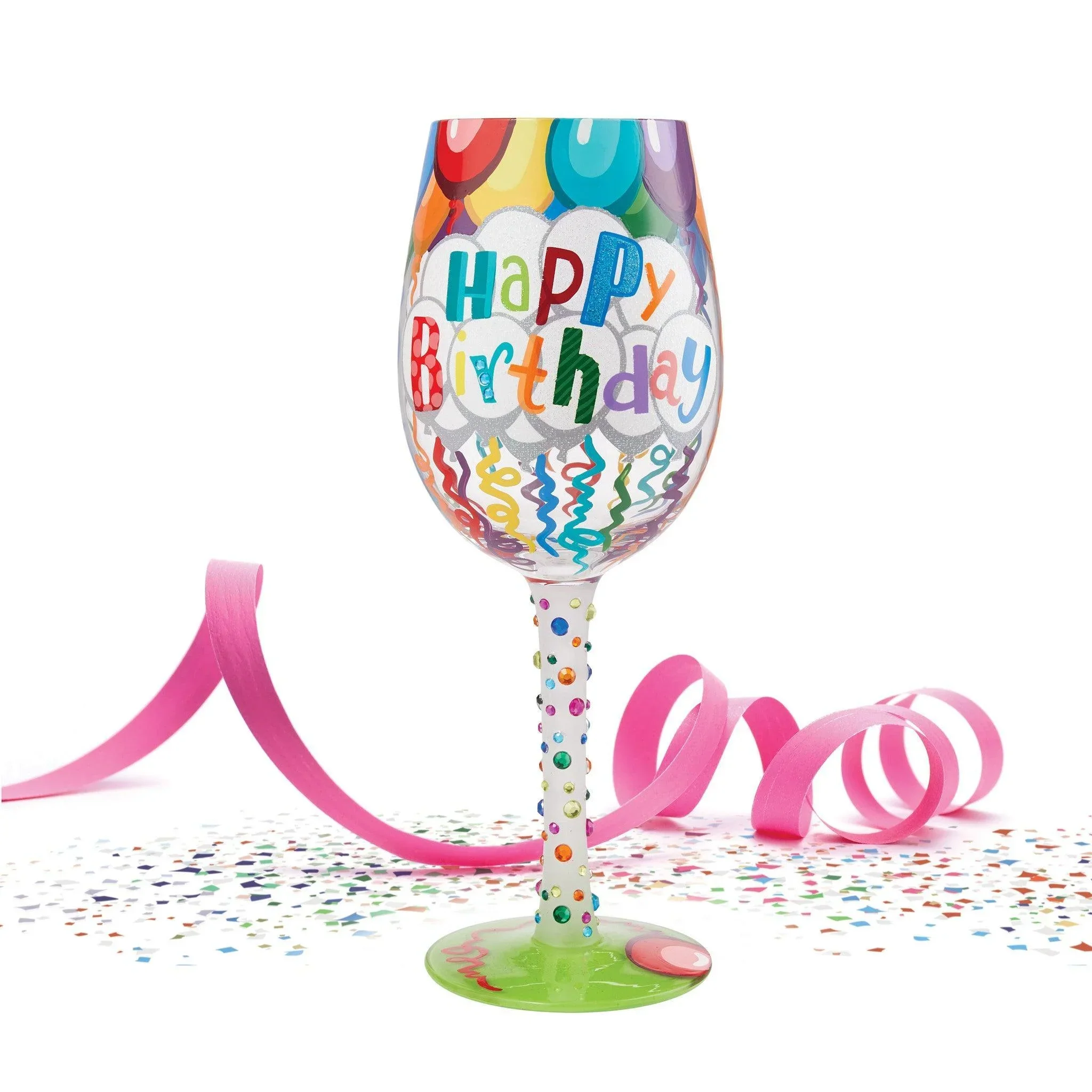 Lolita Birthday Streamers Wine Glass - Image 6