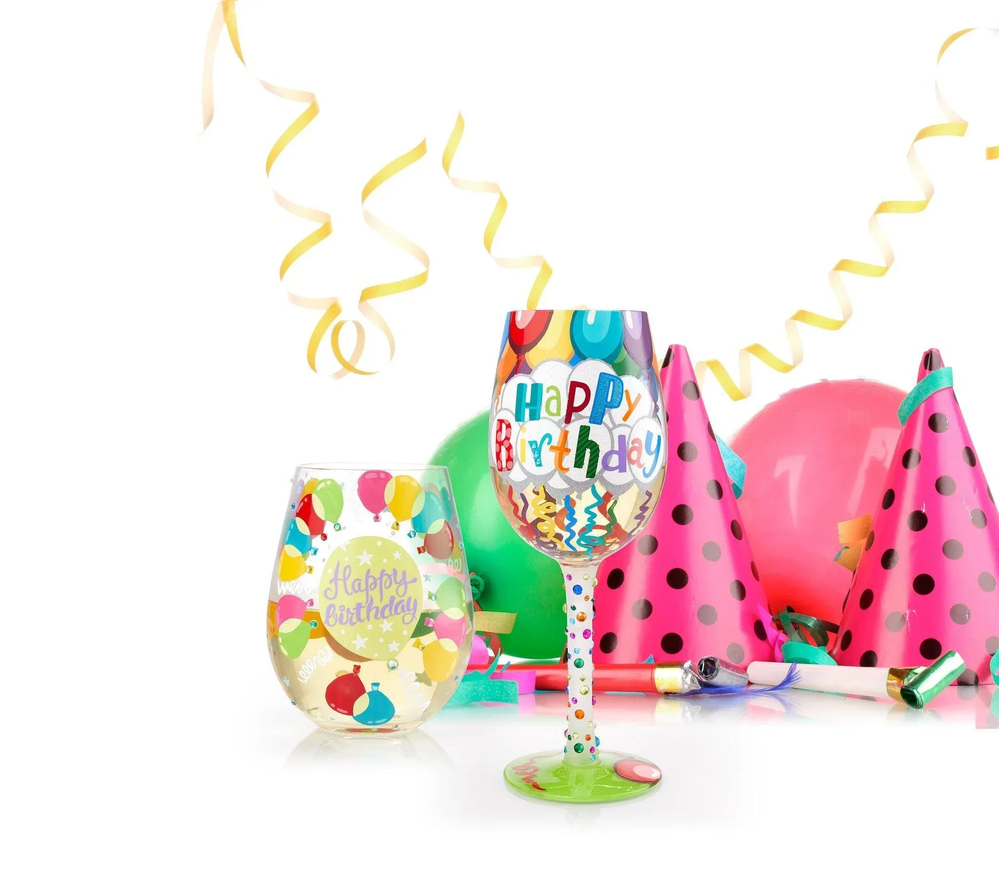 Lolita Birthday Streamers Wine Glass - Image 7