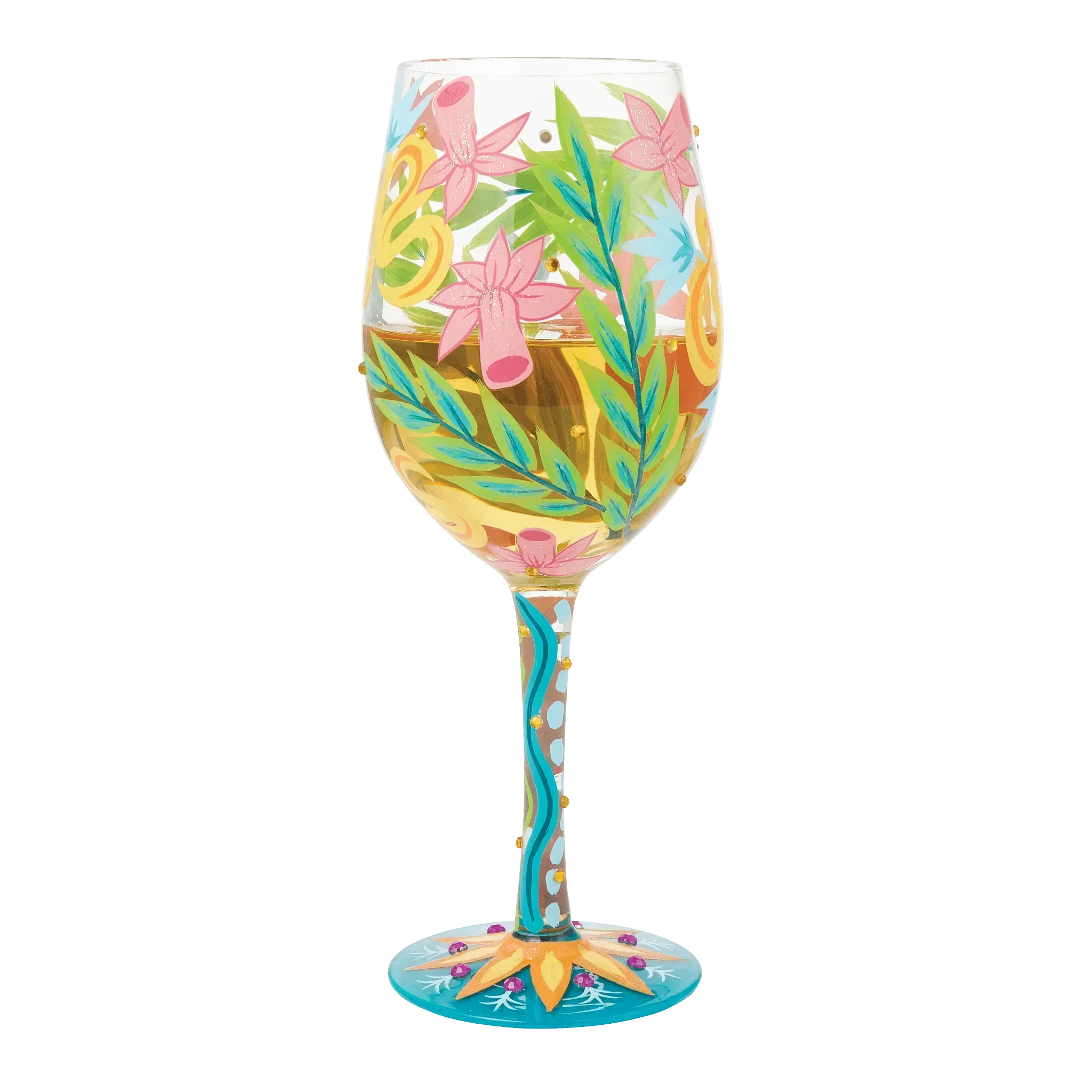 Lolita Fashion Florals Wine Glass - Image 2