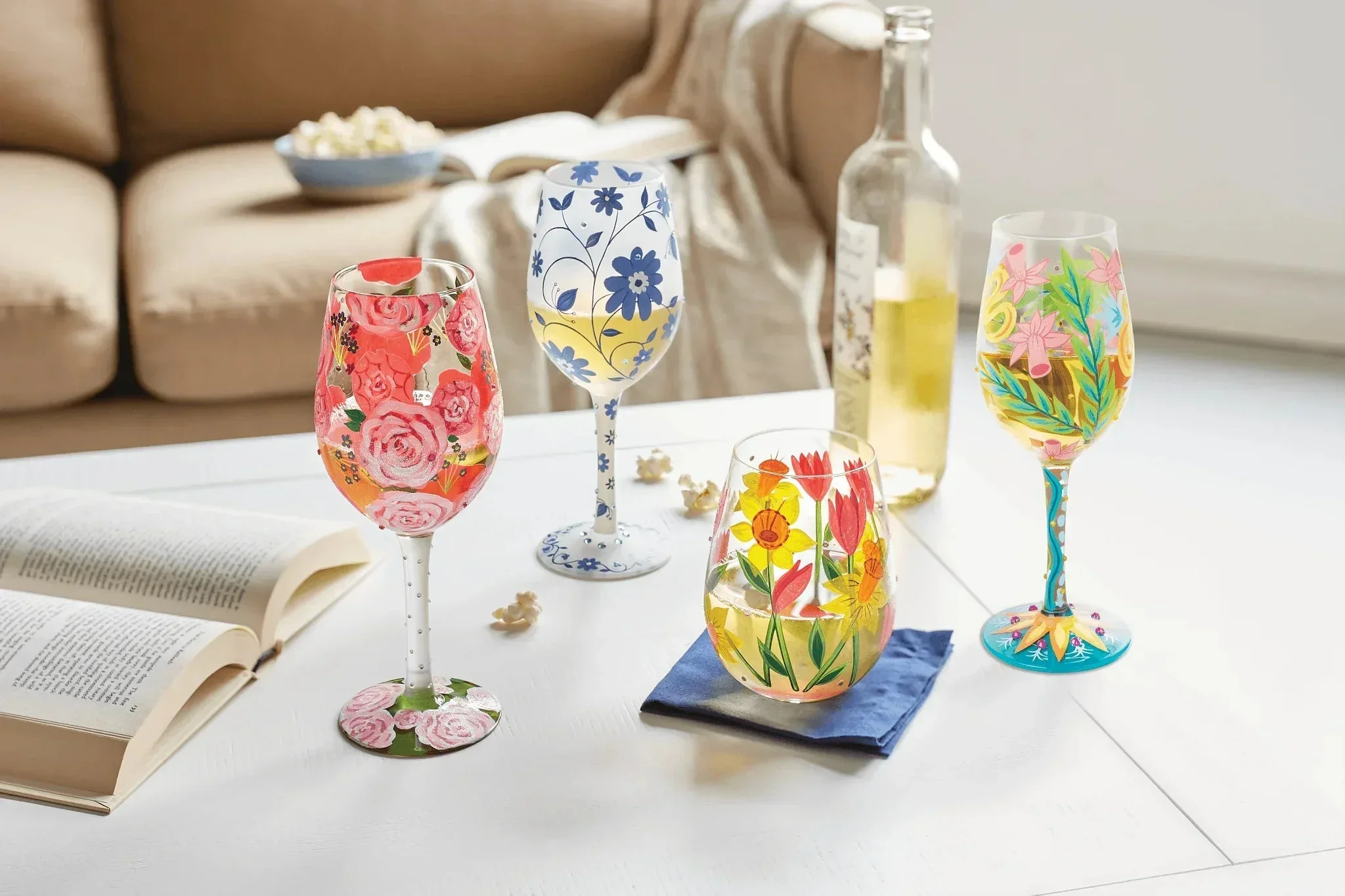 Lolita Fashion Florals Wine Glass - Image 7