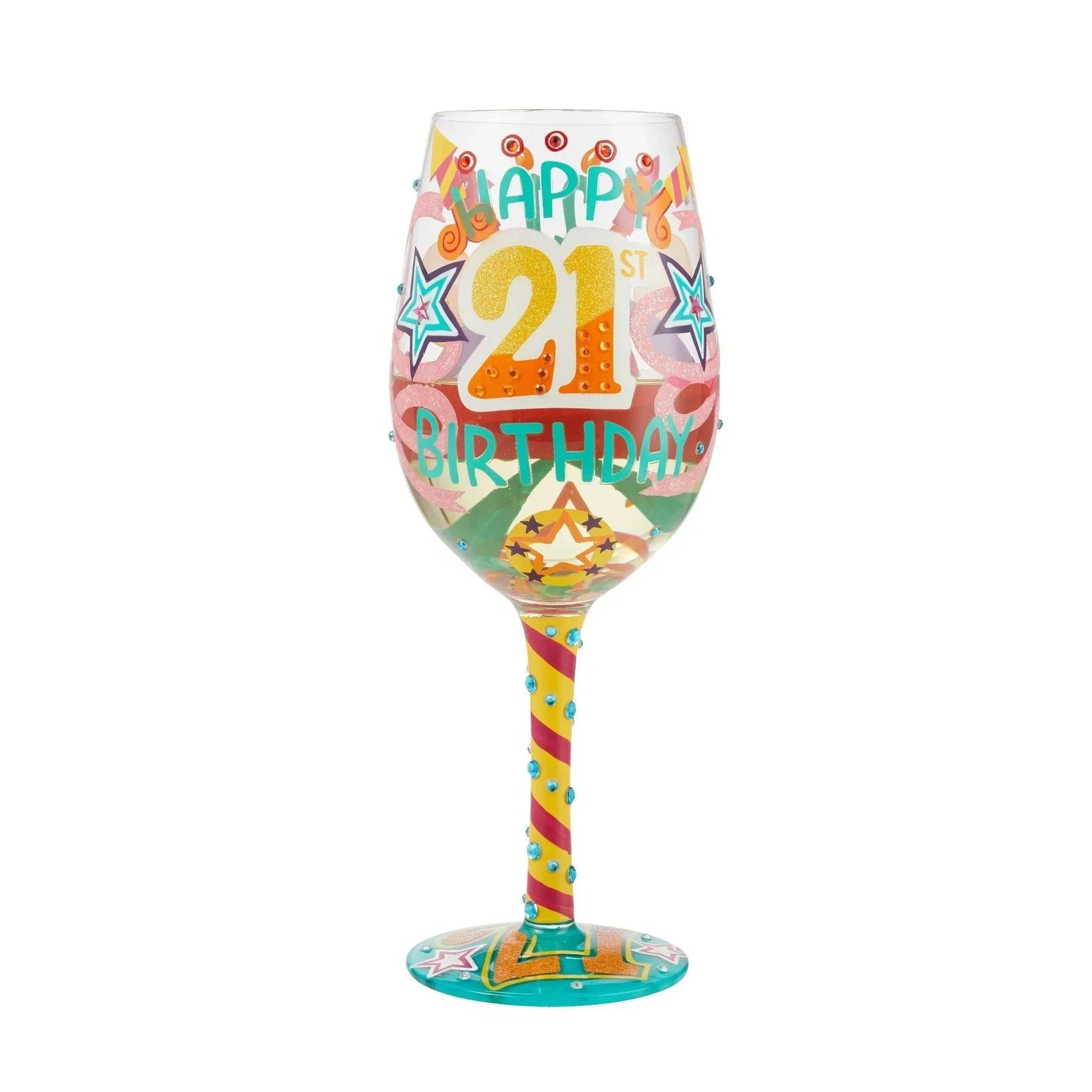 Lolita Happy 21st Birthday Wine Glass - Image 2