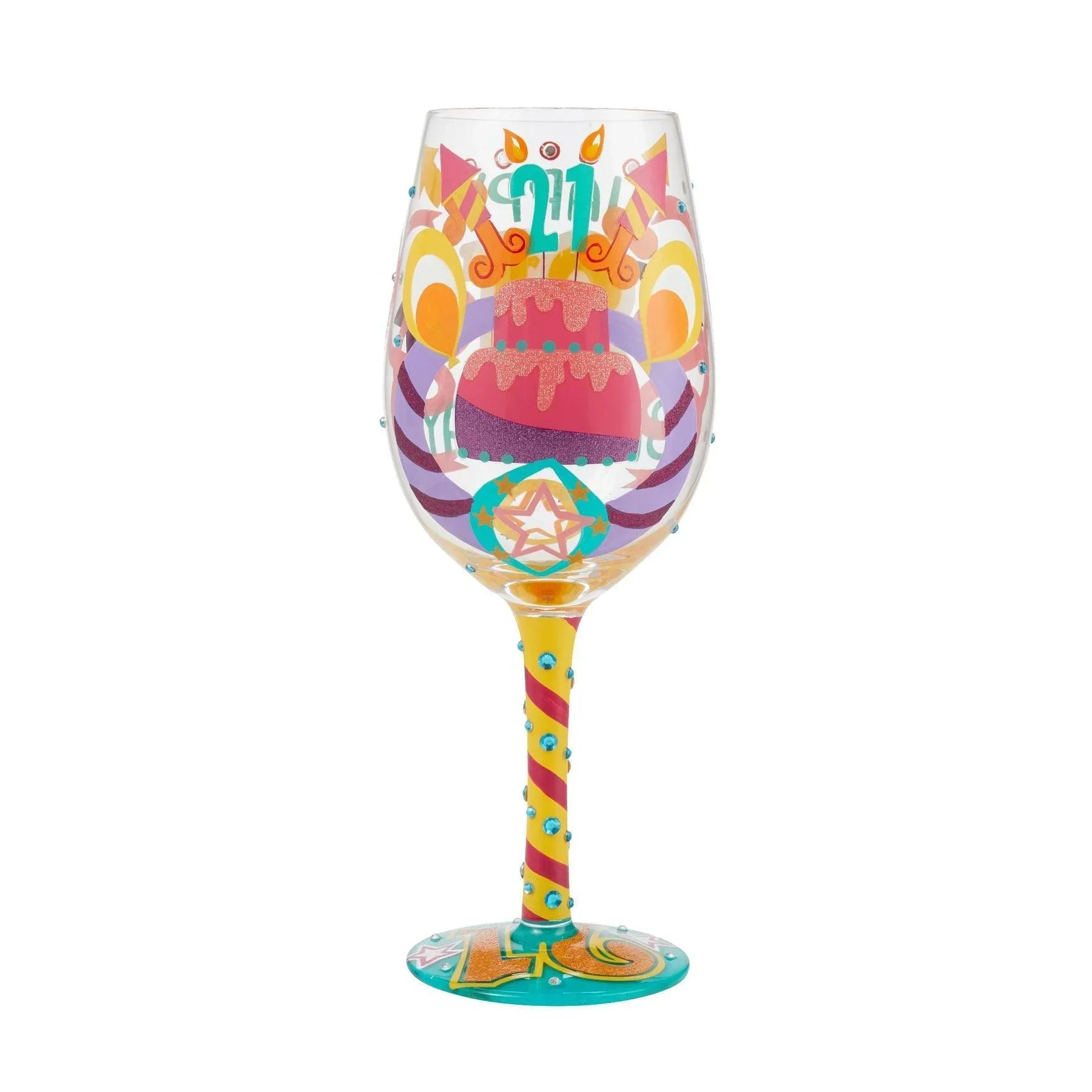 Lolita Happy 21st Birthday Wine Glass - Image 3