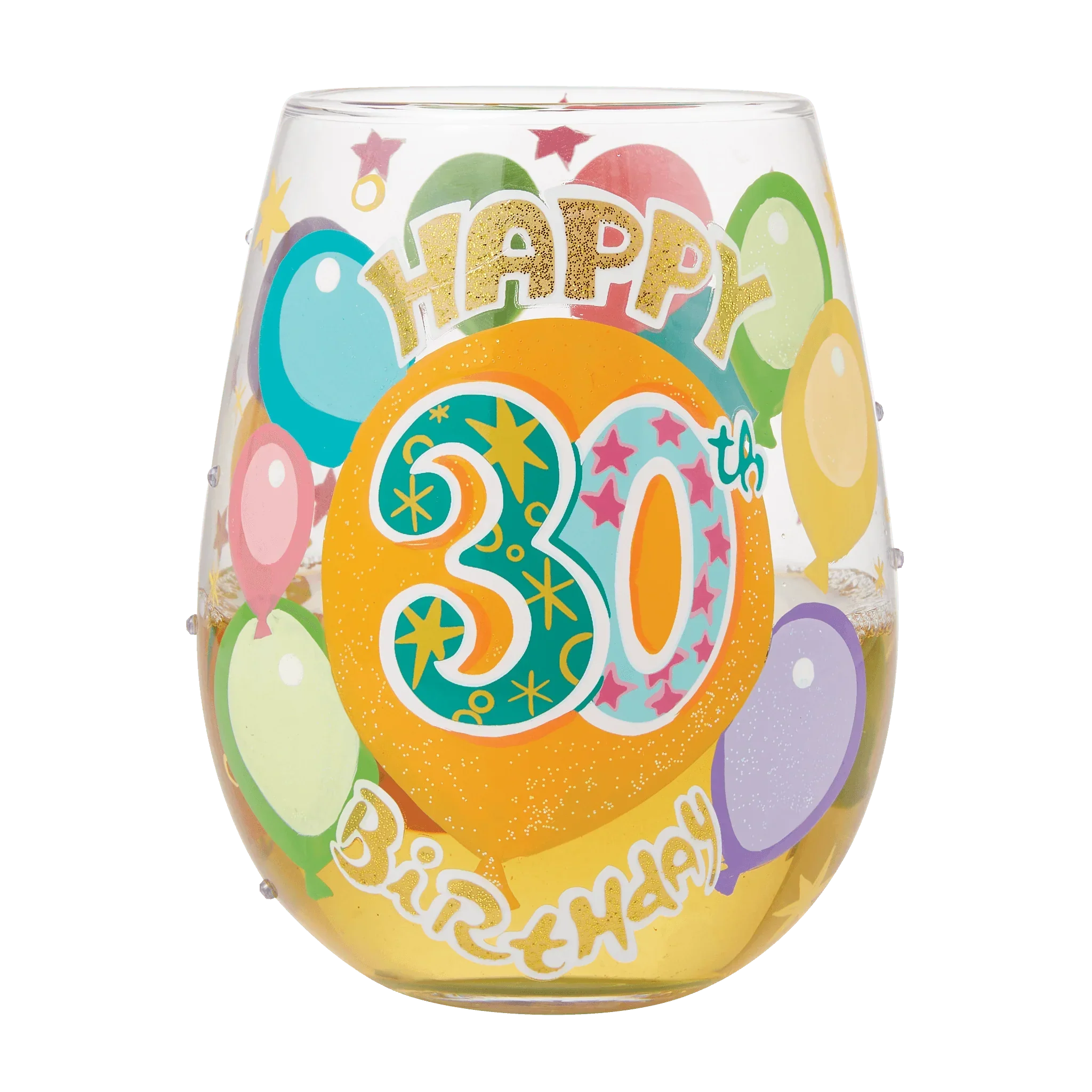 Lolita Happy 30th Birthday Stemless Wine Glass - Image 2