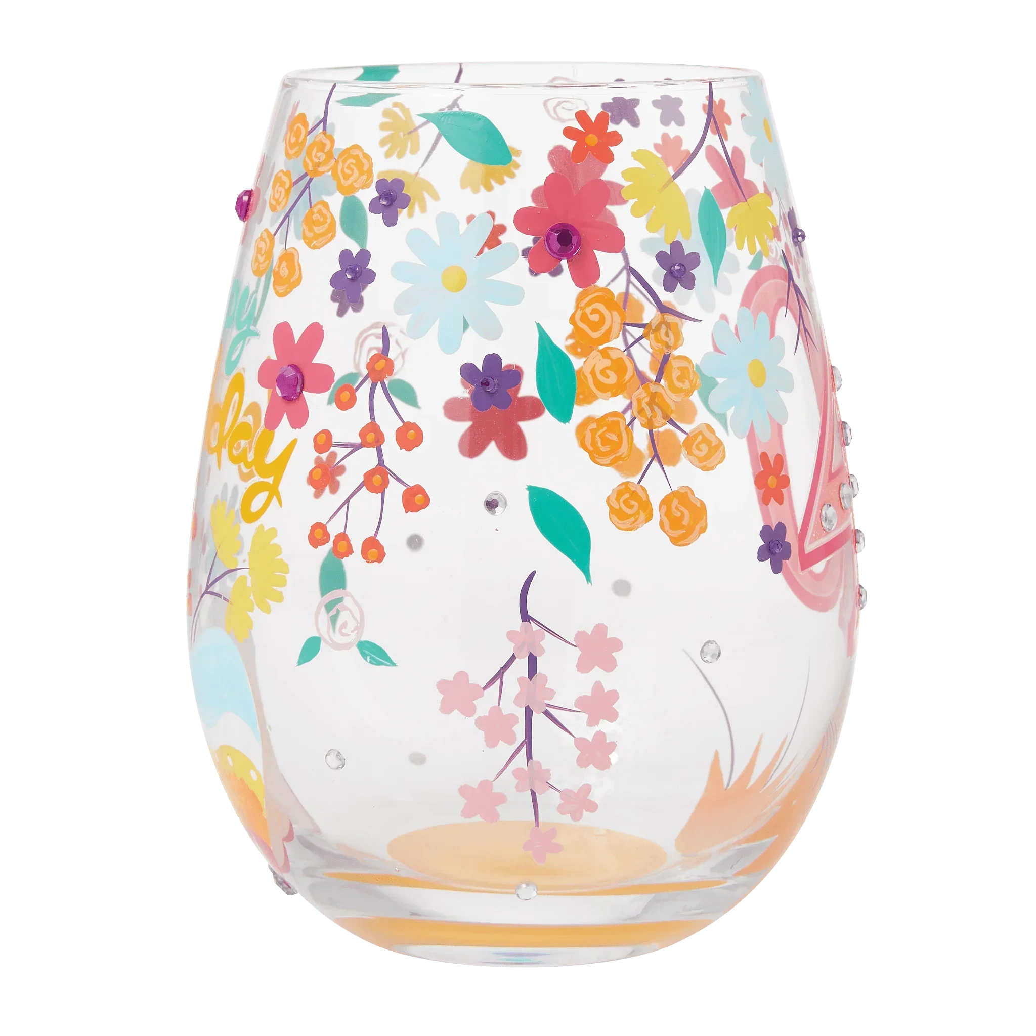 Lolita Happy 40th Birthday Stemless Wine Glass - Image 5