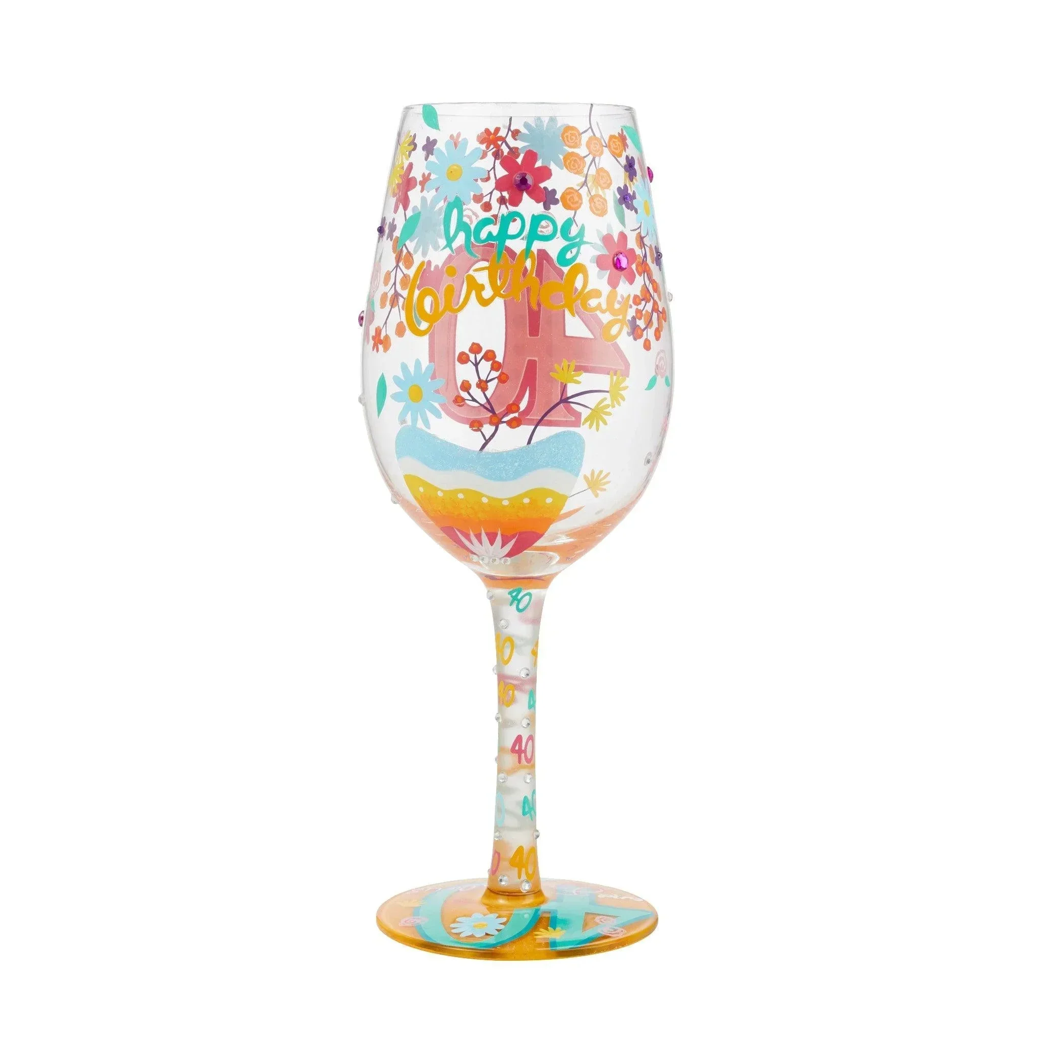 Lolita Happy 40th Birthday Wine Glass - Image 3