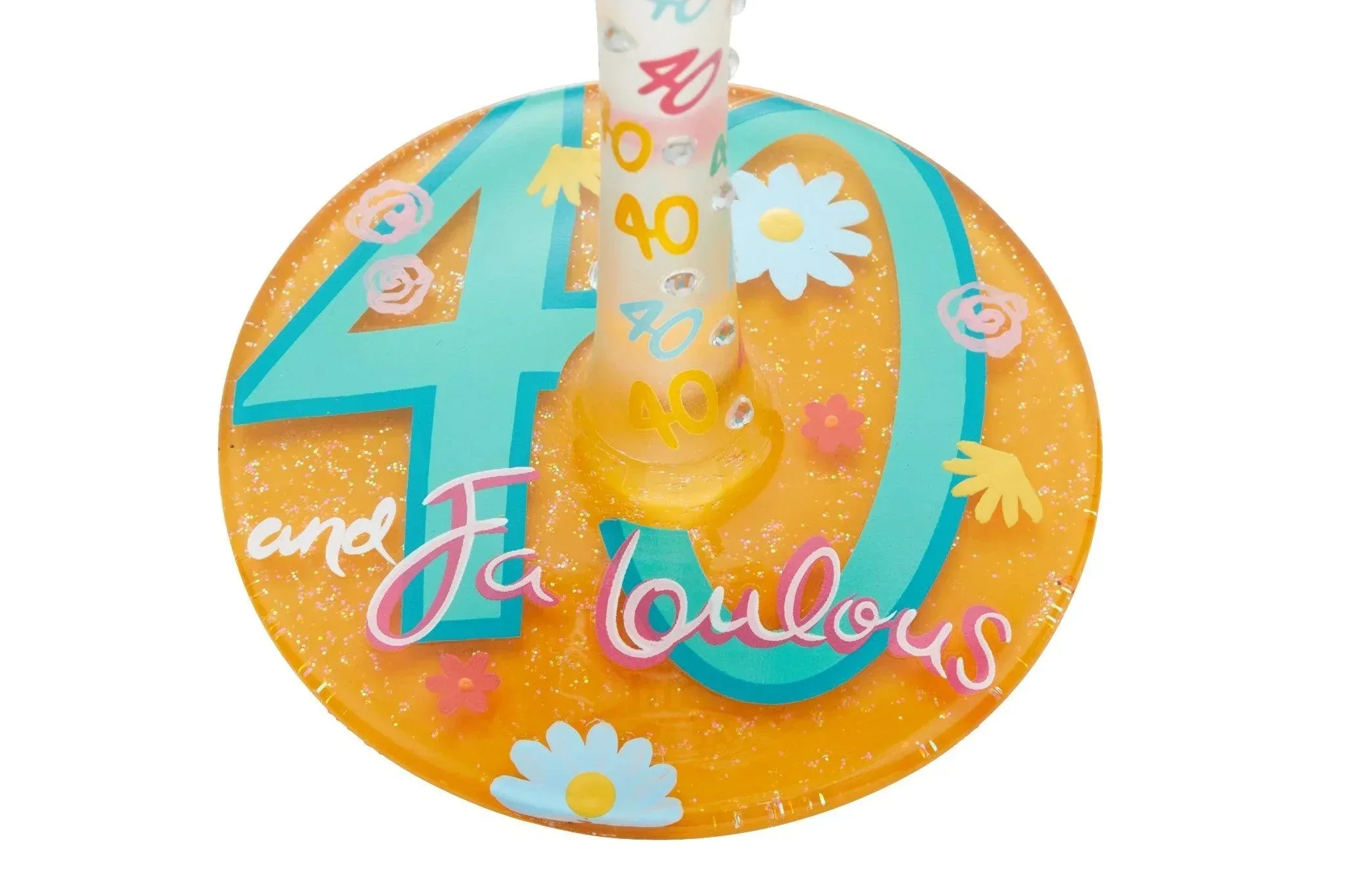 Lolita Happy 40th Birthday Wine Glass - Image 4