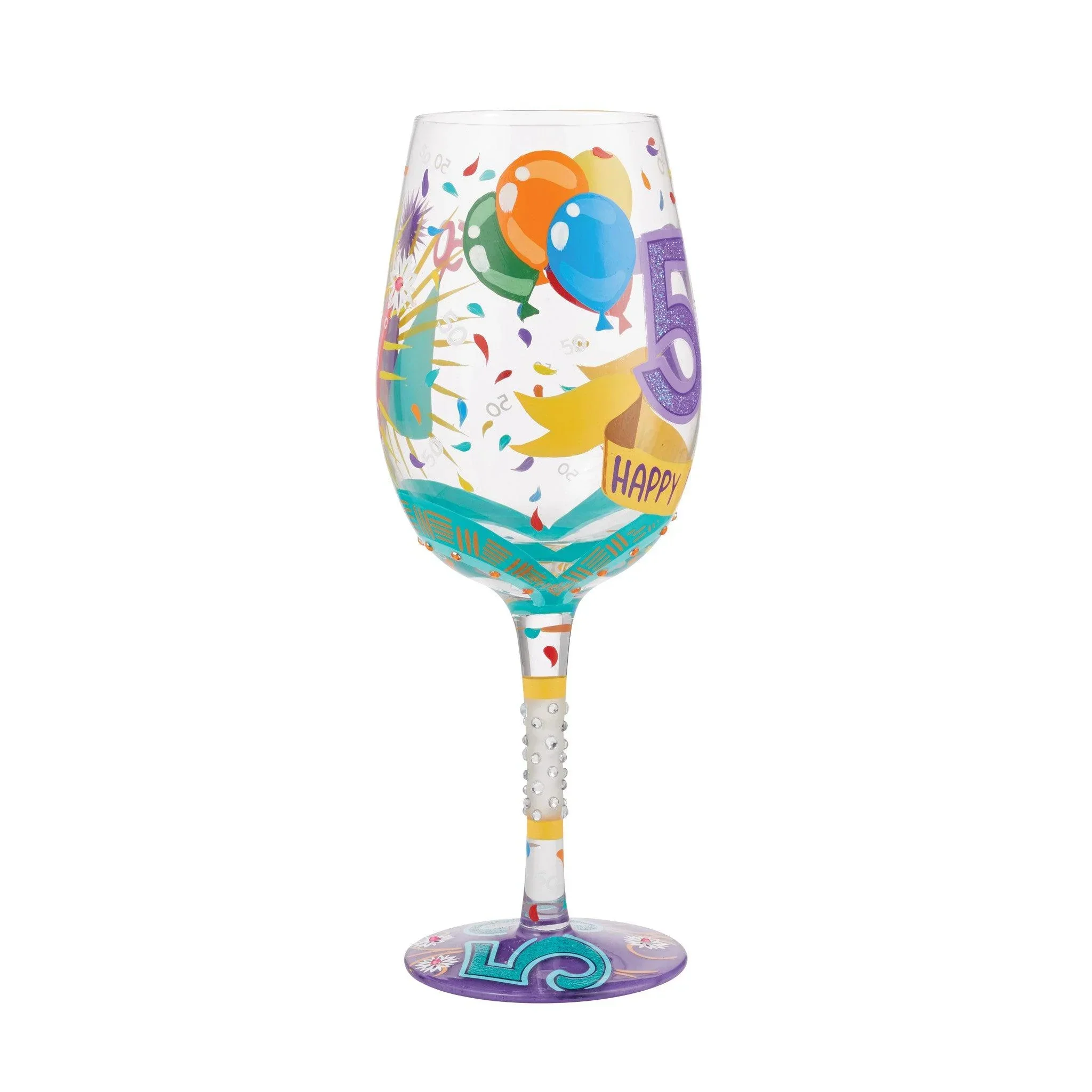 Lolita Happy 50th Birthday Wine Glass - Image 2