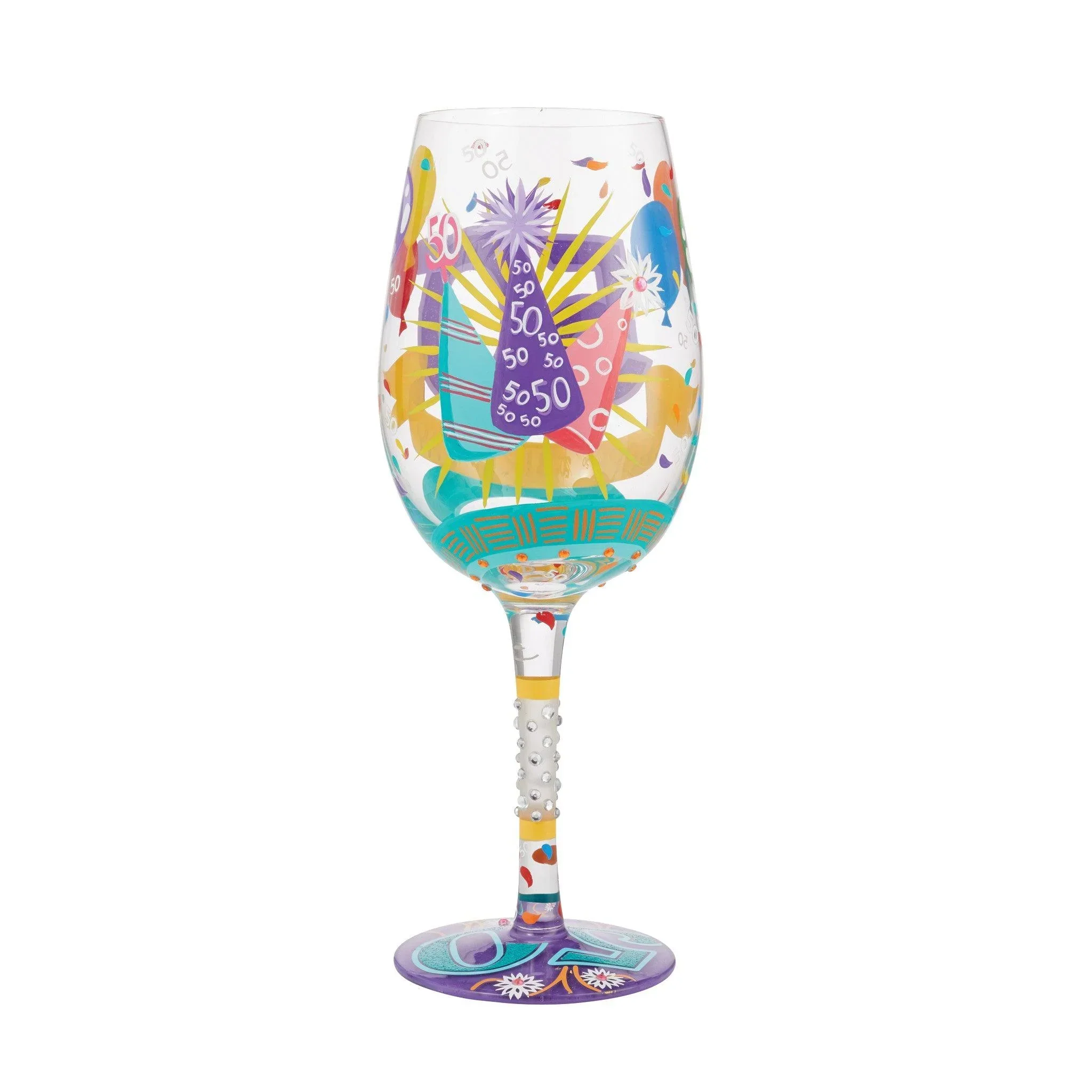 Lolita Happy 50th Birthday Wine Glass - Image 3