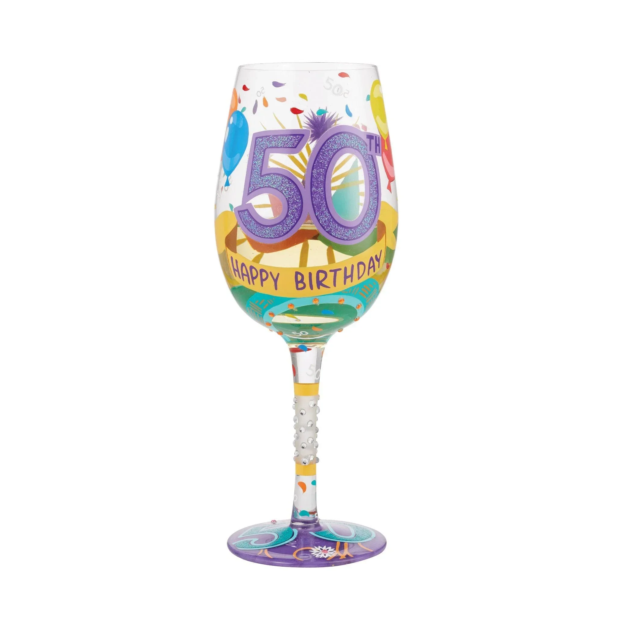 Lolita Happy 50th Birthday Wine Glass - Image 4