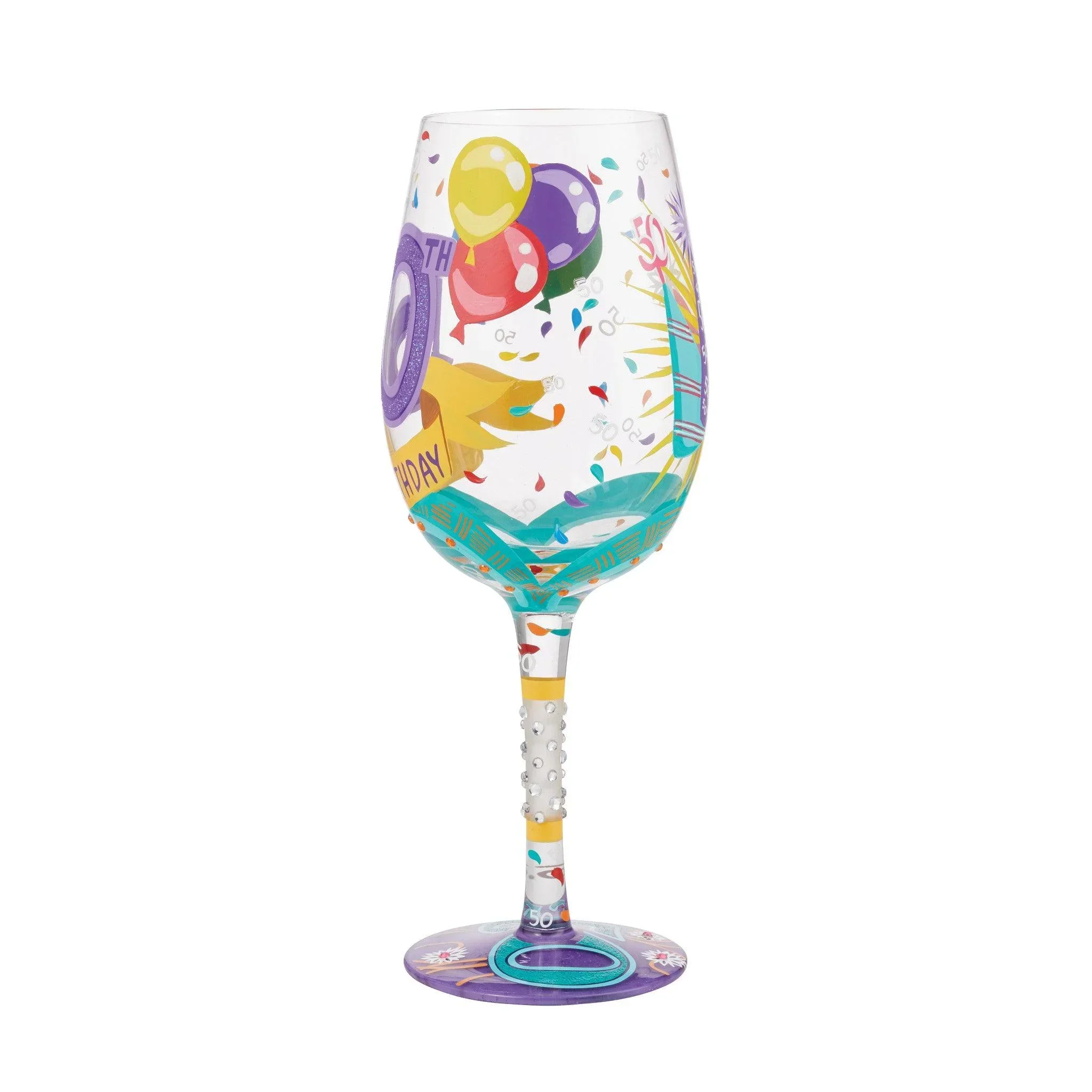 Lolita Happy 50th Birthday Wine Glass - Image 5