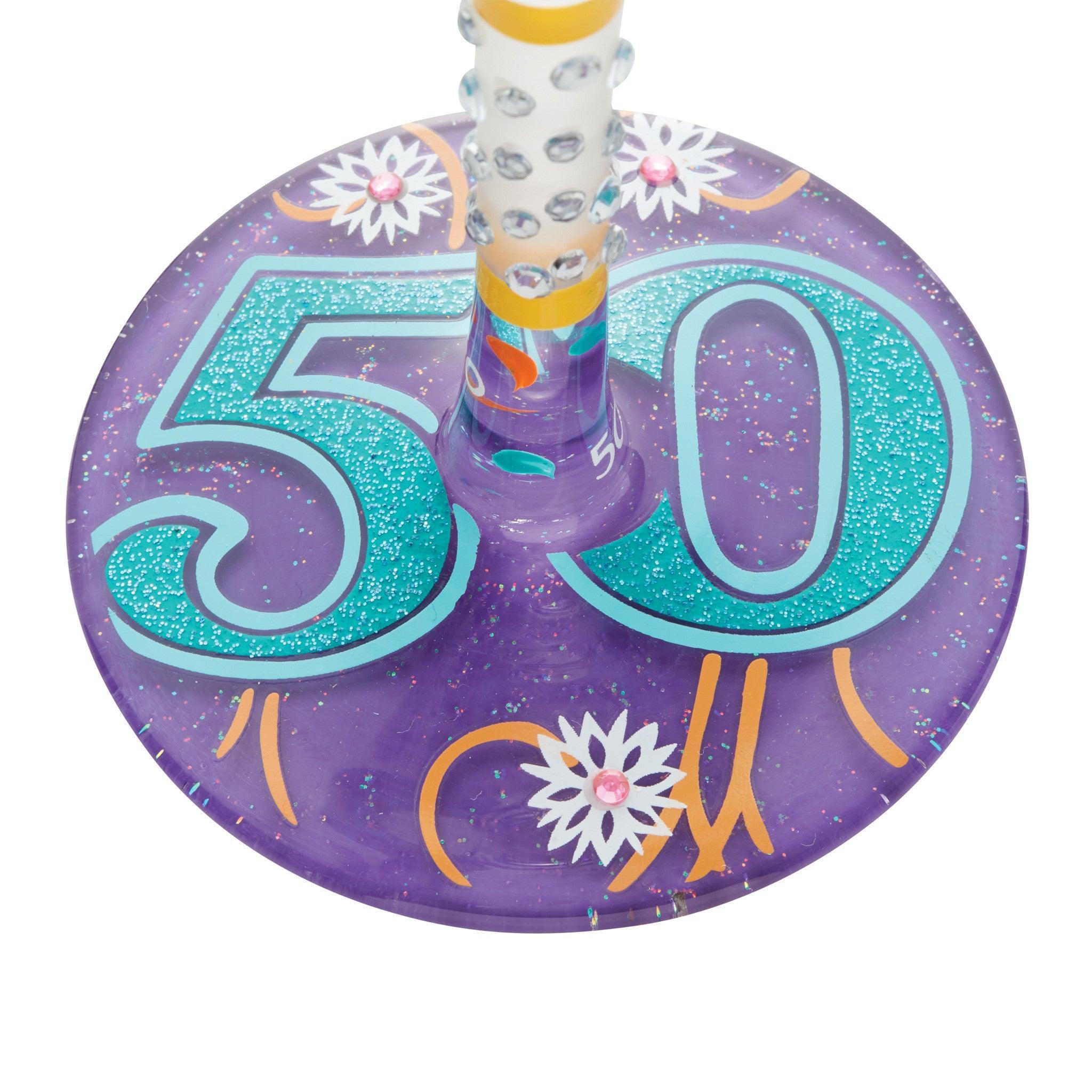Lolita Happy 50th Birthday Wine Glass - Image 6