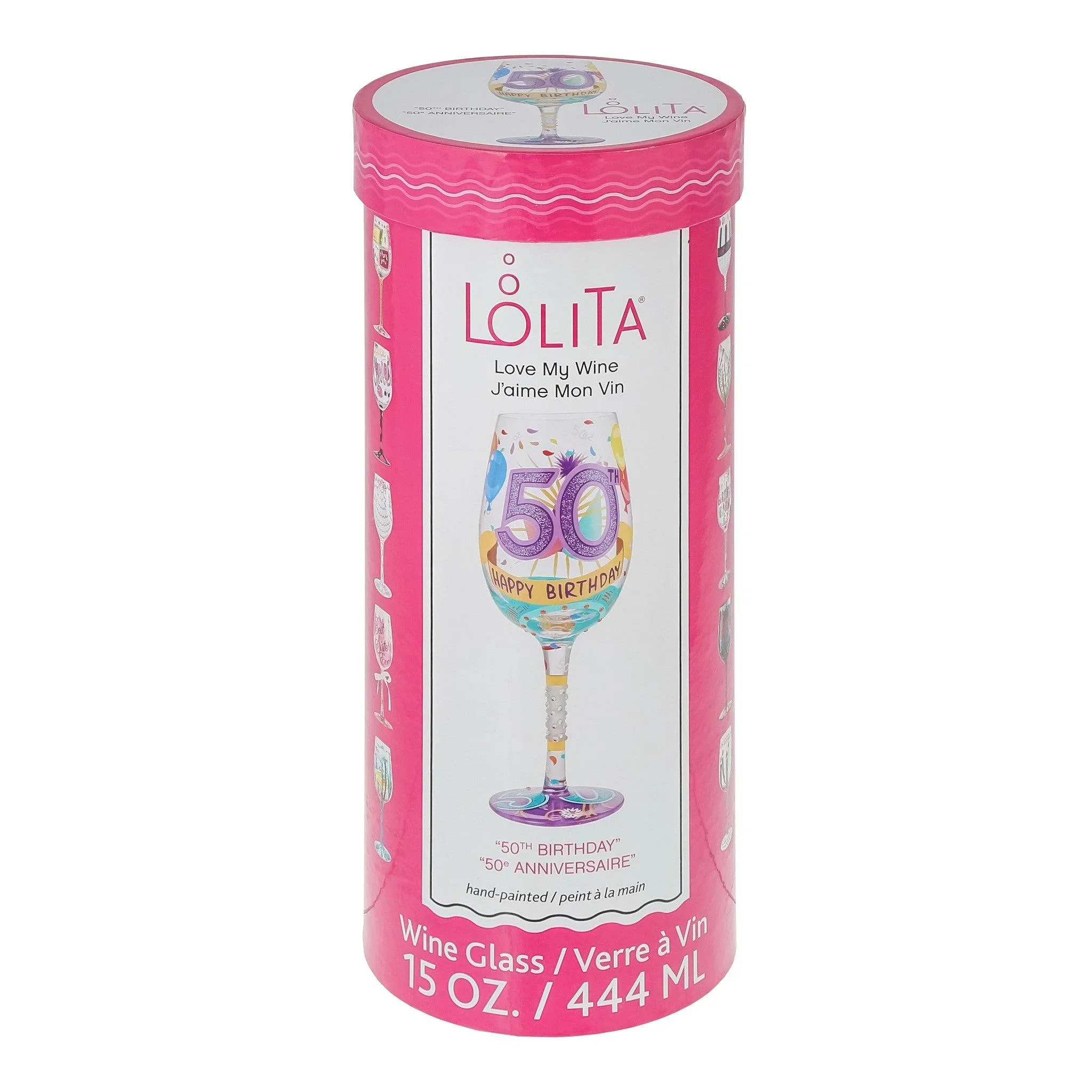 Lolita Happy 50th Birthday Wine Glass - Image 8