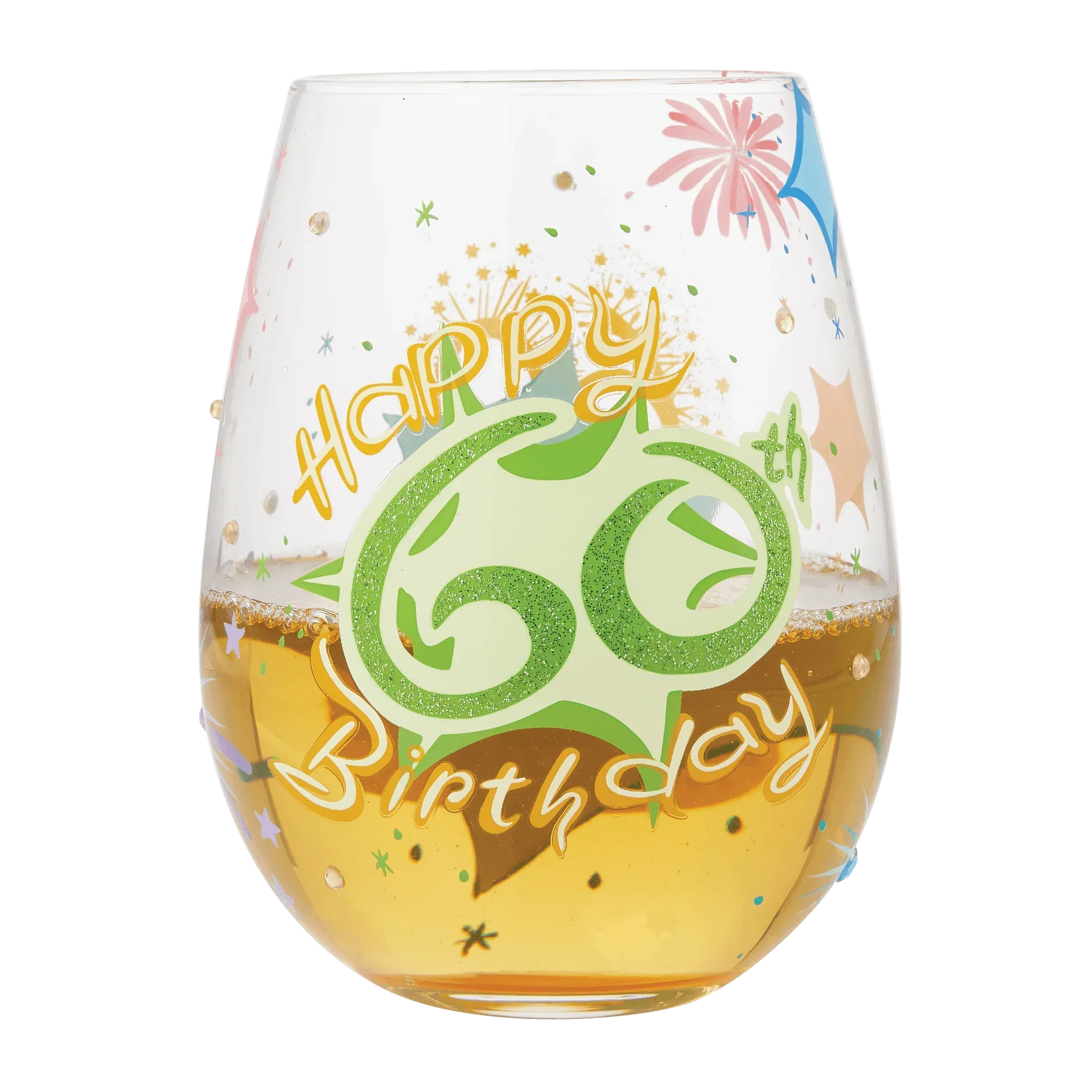 Lolita Happy 60th Birthday Stemless Wine Glass - Image 2