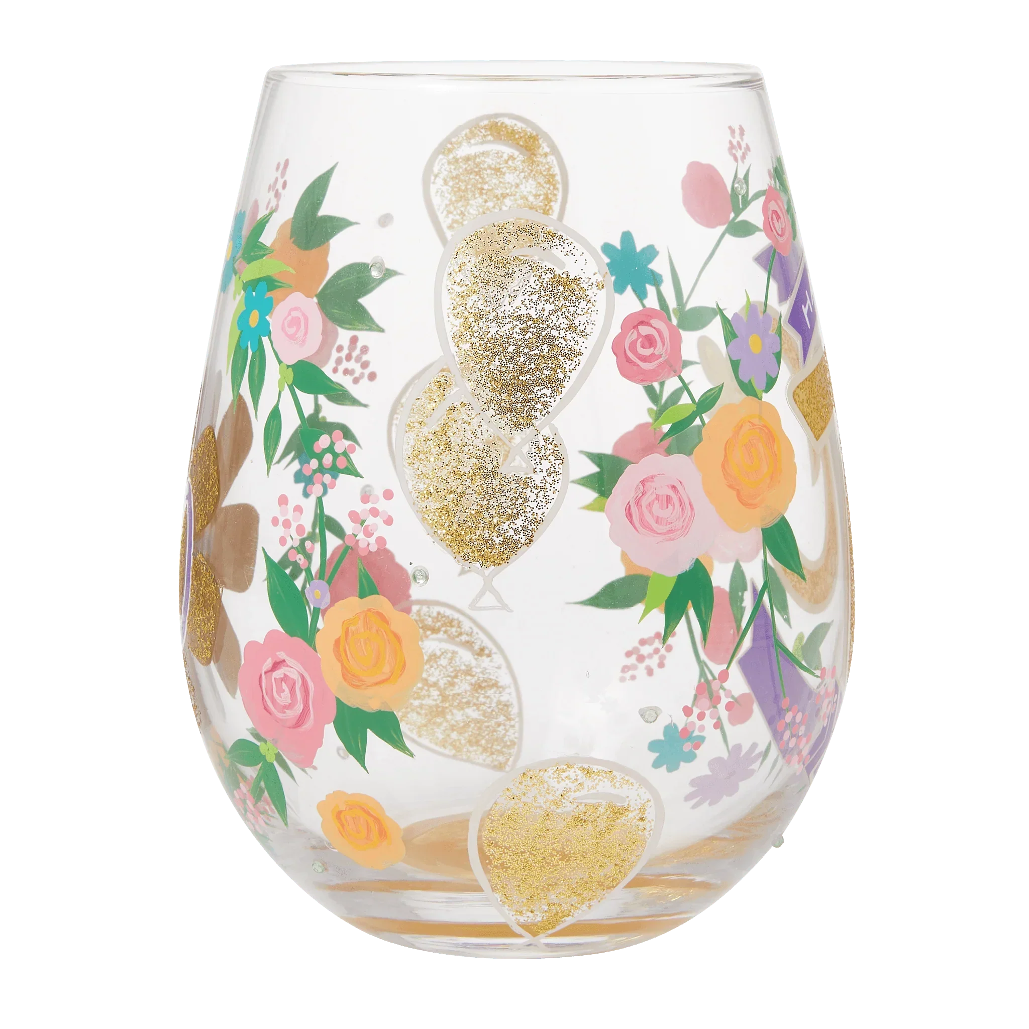 Lolita Happy 70th Birthday Stemless Wine Glass - Image 5