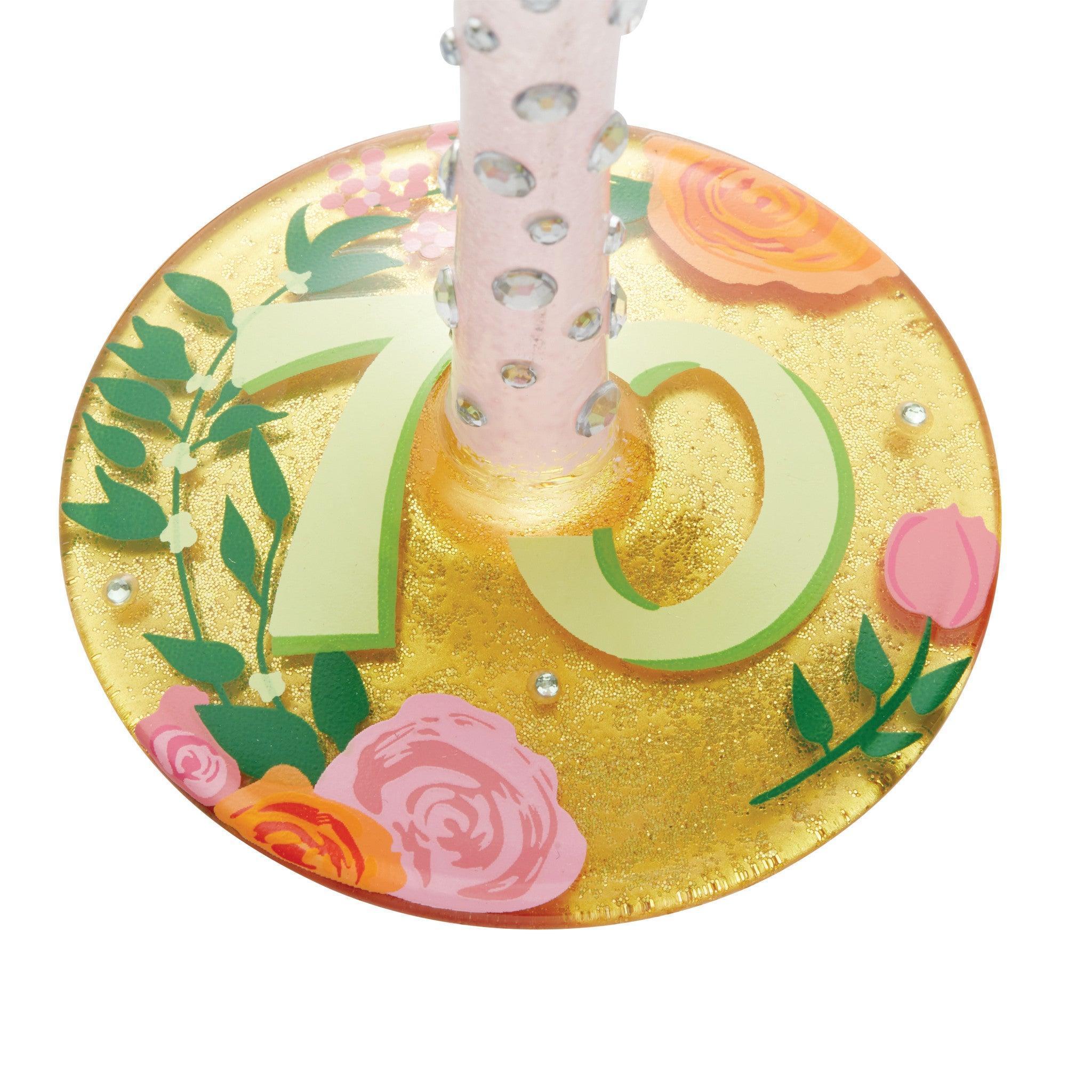 Lolita Happy 70th Birthday Wine Glass - Image 6