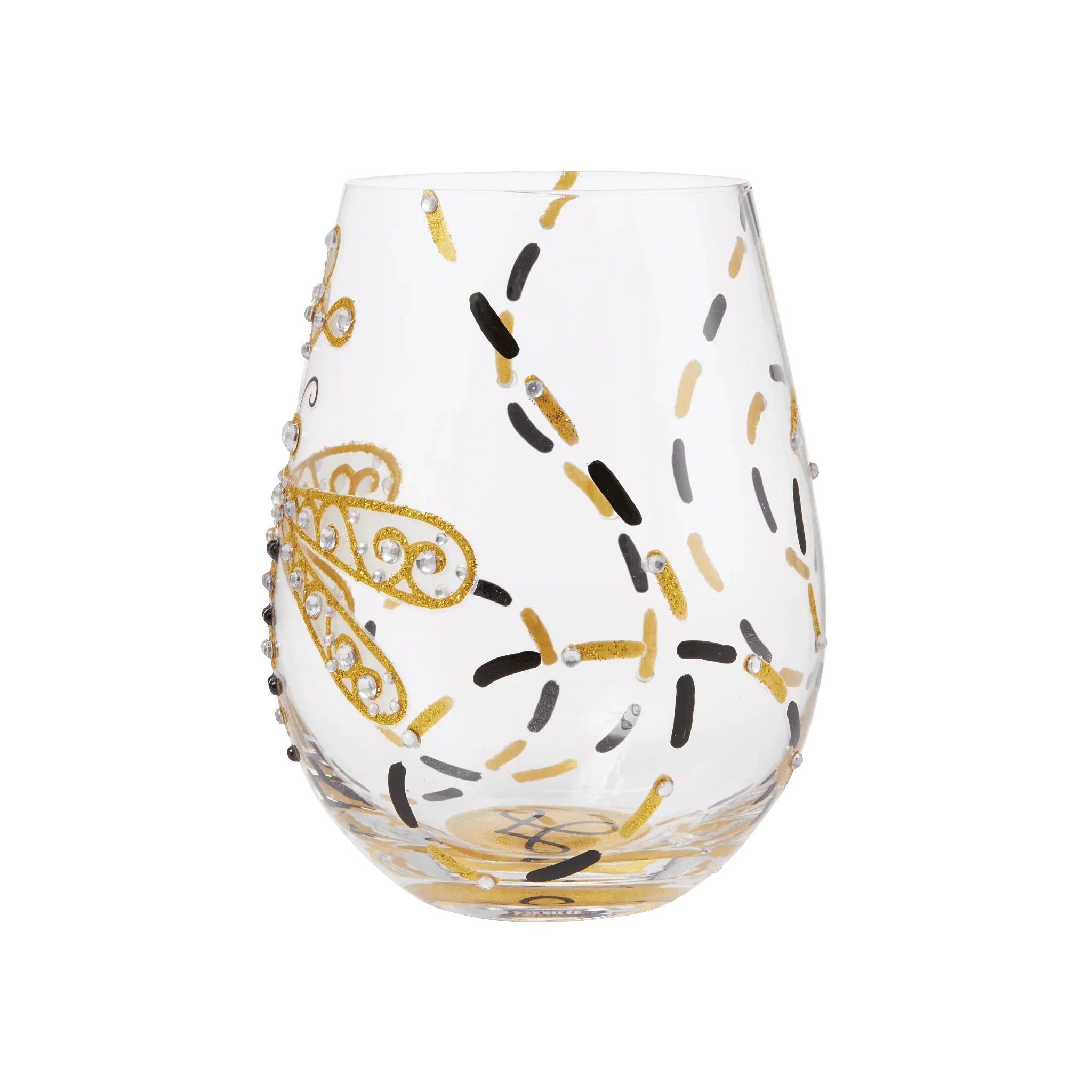 Lolita Happy Dazzling Dragonfly Stemless Wine Glass - Image 3