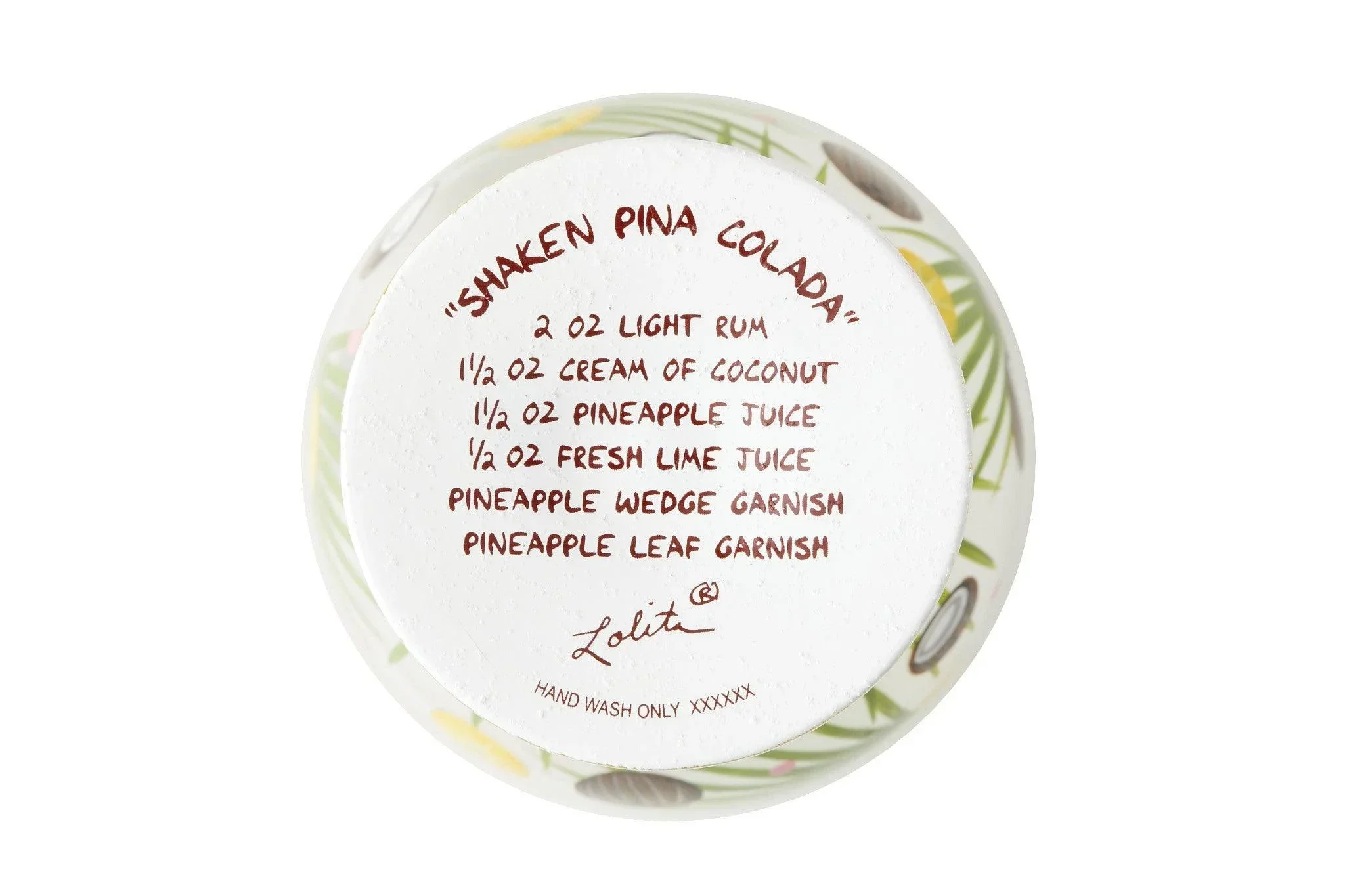 Lolita Shaken Pina Colada Cocktail Glass - Image 3