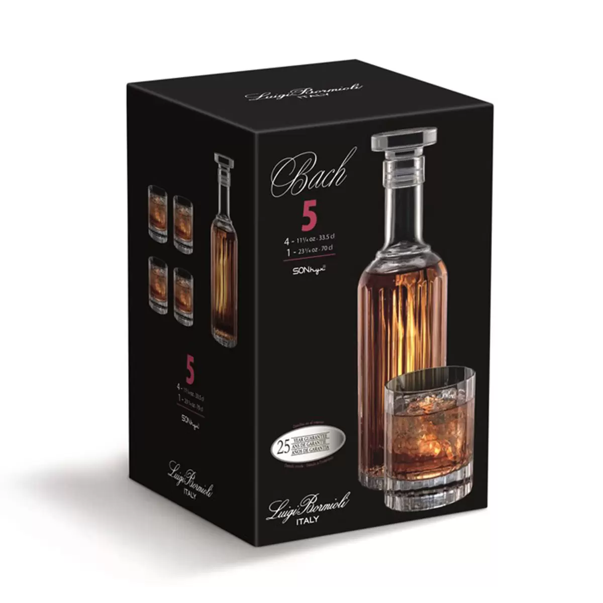 Luigi Bormioli Bach Whisky Set - 5 Piece - Image 3