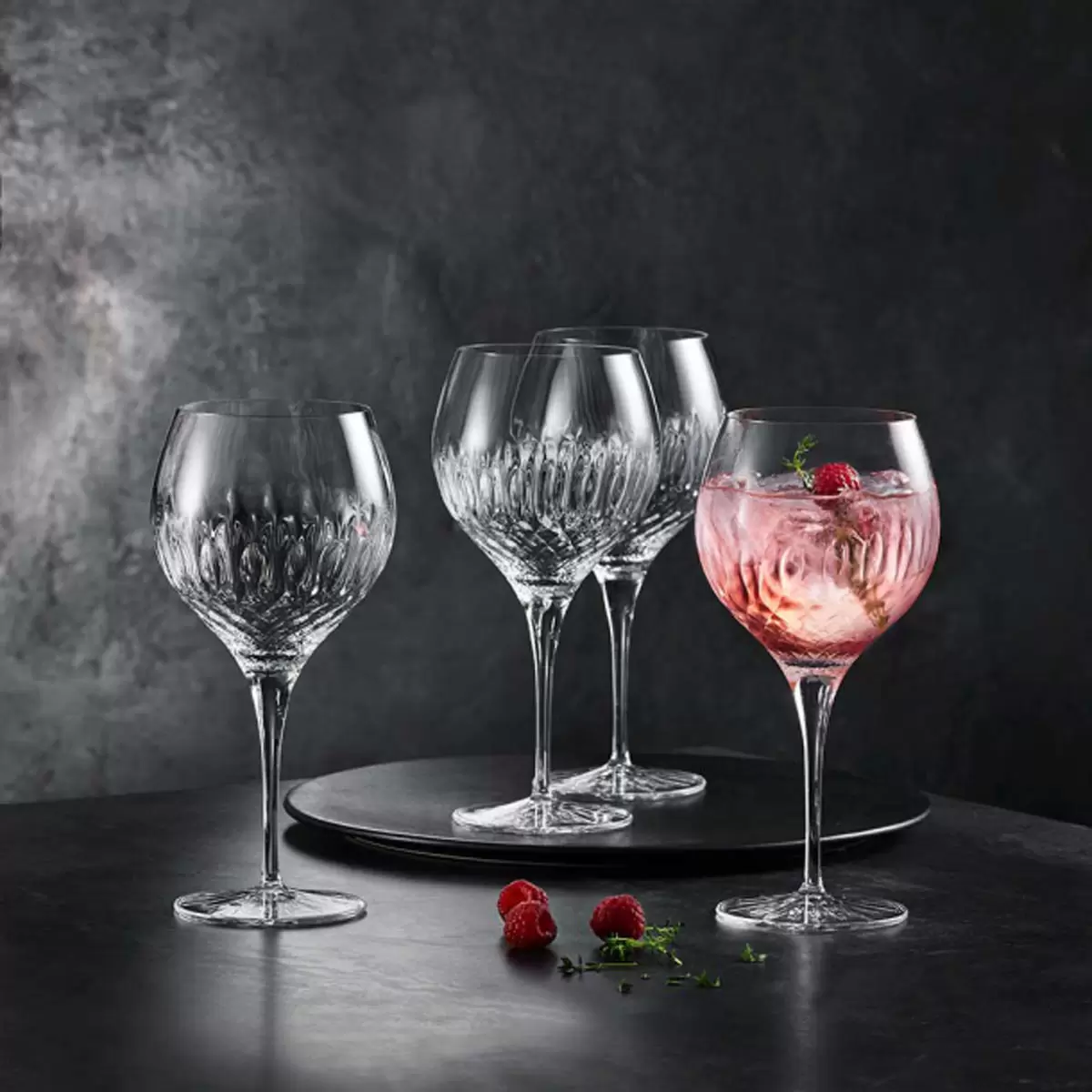 Luigi Bormioli Diamante Crystal Gin Glasses - 650ml (Set of 8) - Image 2