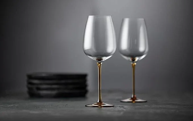 Lyngby Glas - Wine Glass Vienna 4 pcs - Amber - Image 5