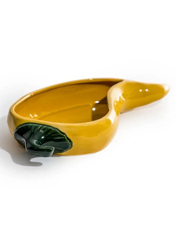 Large Lemon Drop Chilli Pepper Serving Dish (34cm)