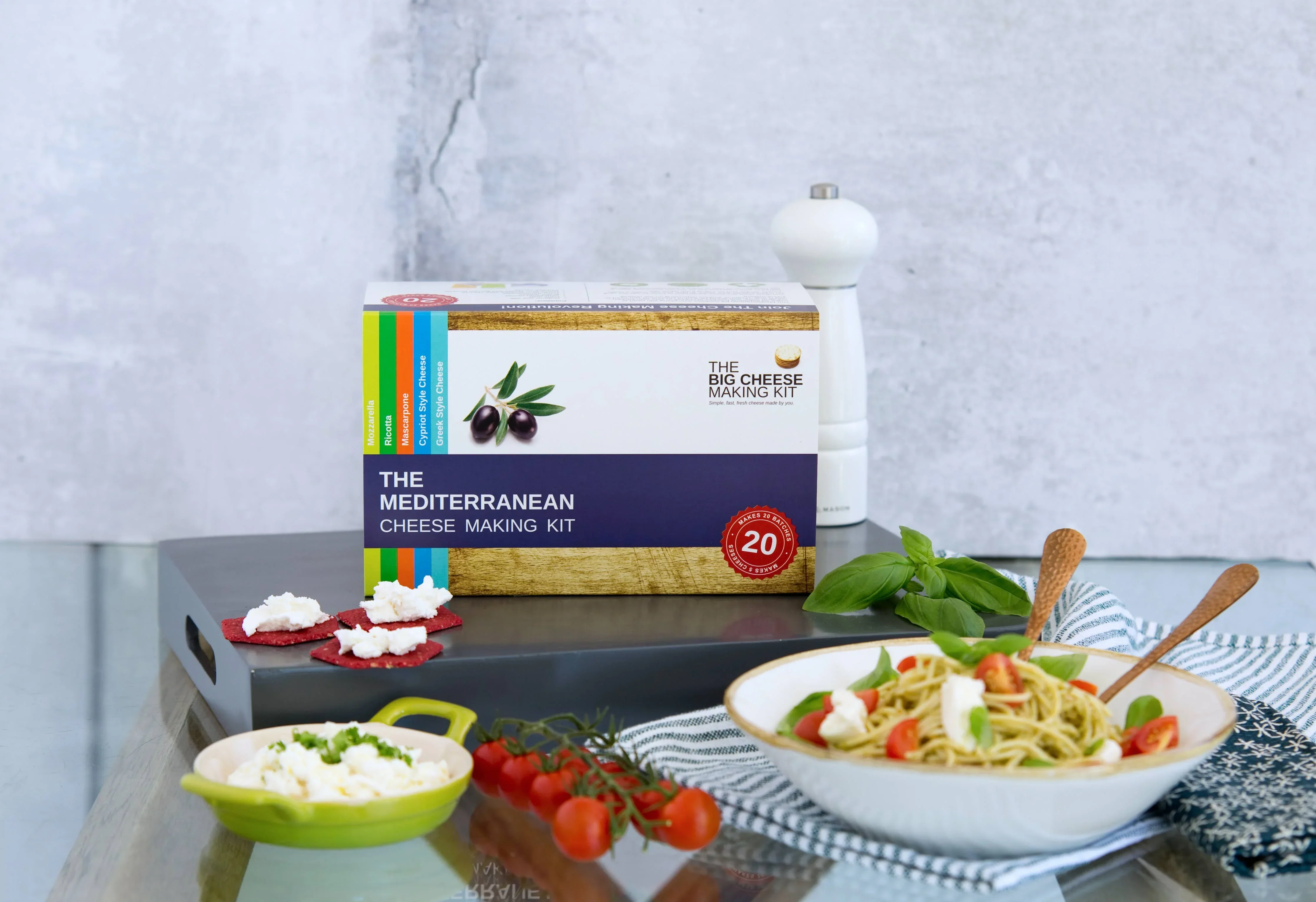 Mediterranean Cheese Making Kit - Foodie Gift Vegetarian - Image 2