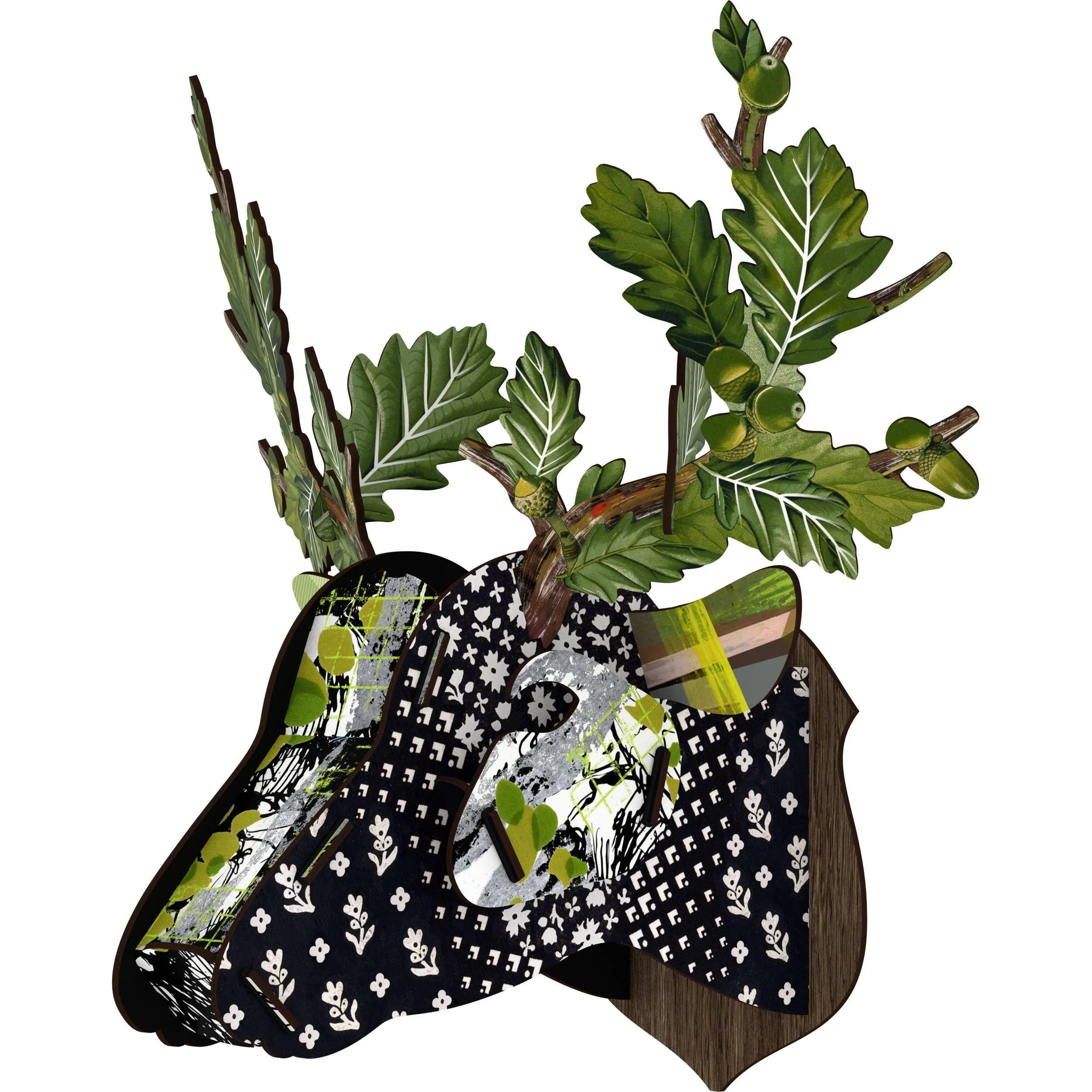 Miho - Eco Deer Head (medium) - Lovers' Oak