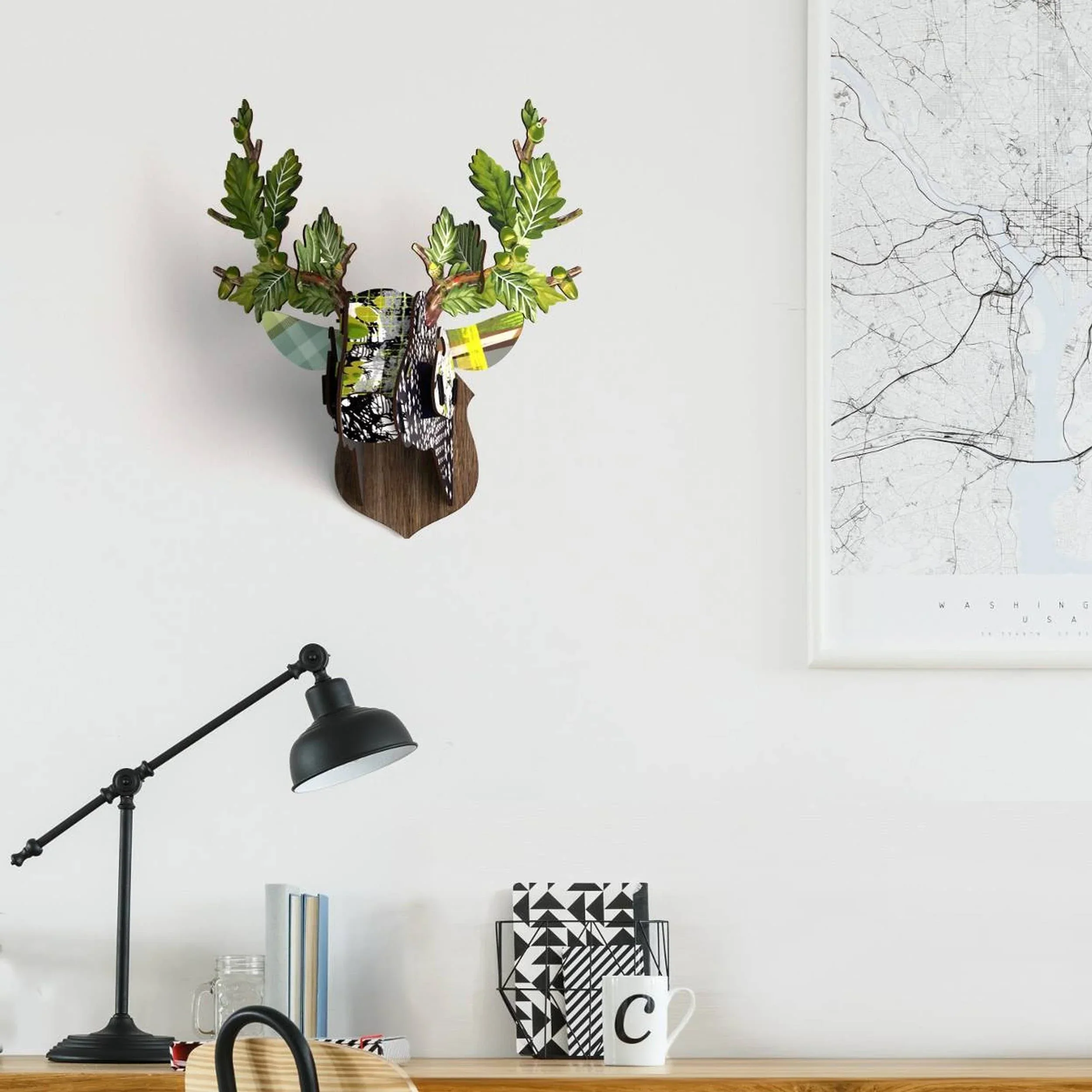 Miho - Eco Deer Head (medium) - Lovers' Oak - Image 3