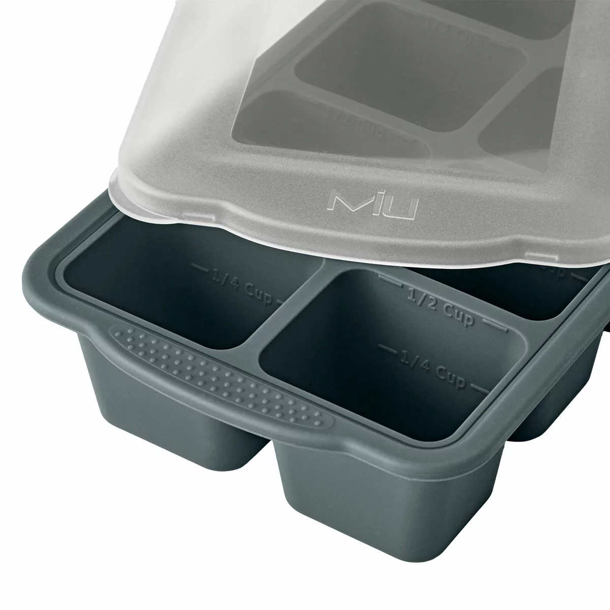 MIU Silicone Freezer Trays with Lids - Gery (5-pack) - Image 5