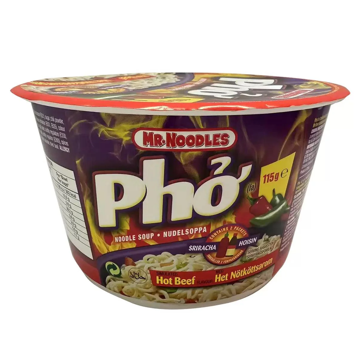 Mr Noodles Pho Hot Beef Noodle Soup (12x115g) - Image 2