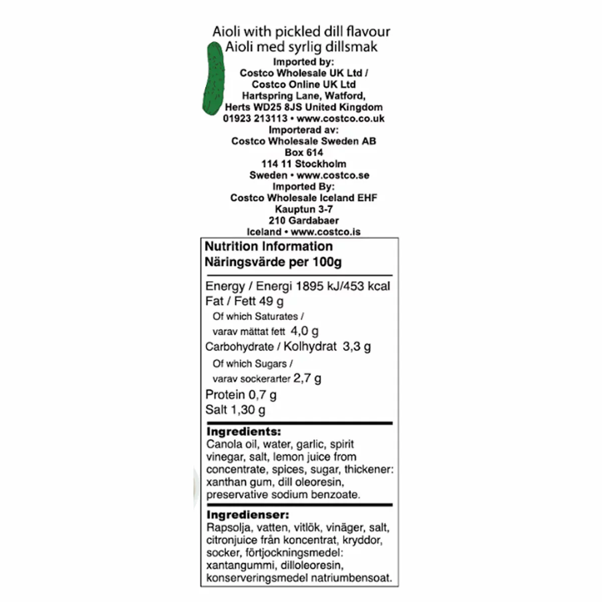Muskoka Gourmet Dill Pickle Aoili (750ml) - Image 3