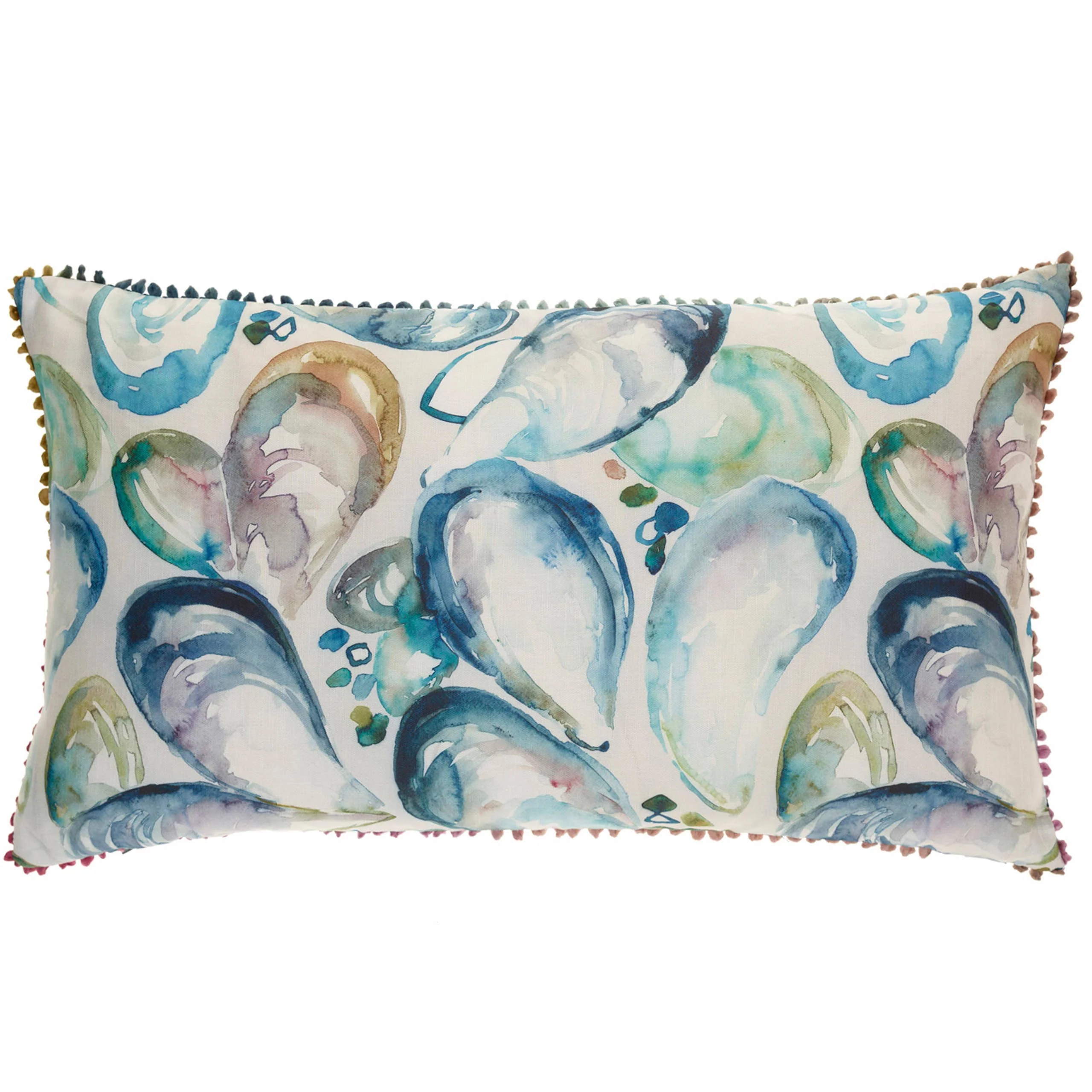 Mussel Shells Printed Cushion Marine Cover Only (40x70cm) - Image 2