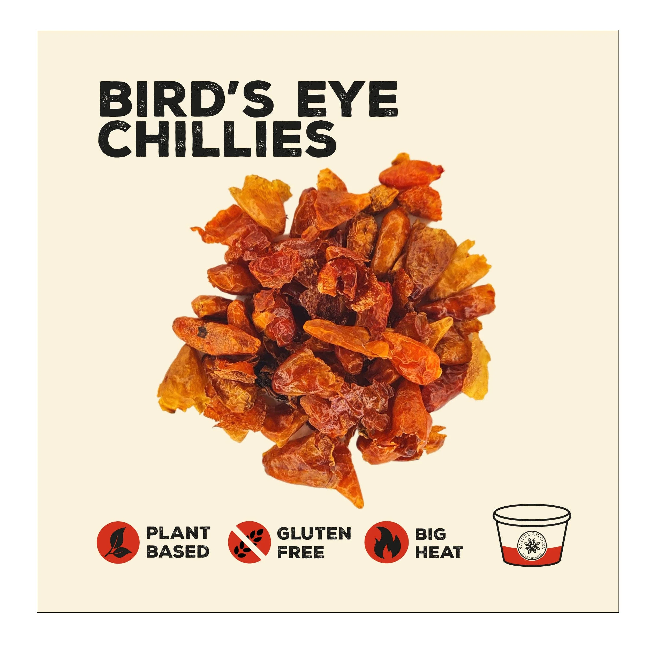 Nature Kitchen Chilli Bird Eye - Thai Chilli (20g) - Image 2