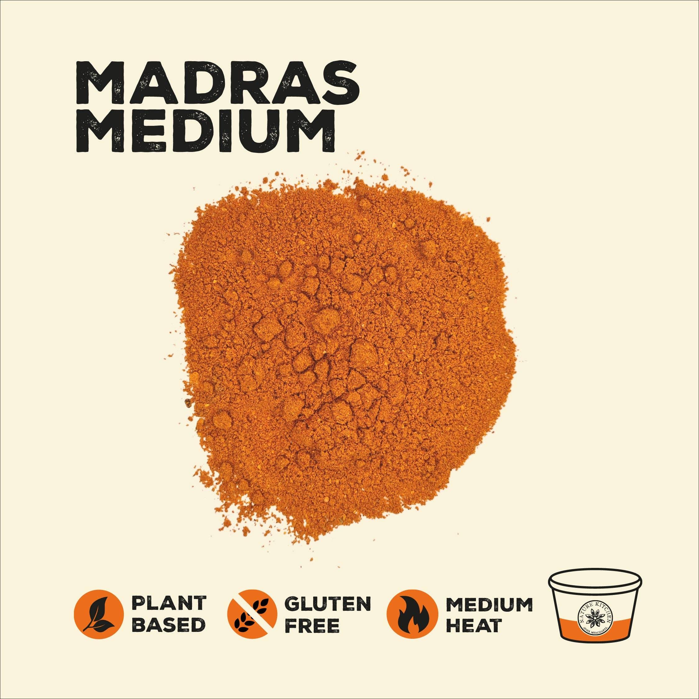 Nature Kitchen Madras Curry Powder - Medium Heat (55g) - Image 2