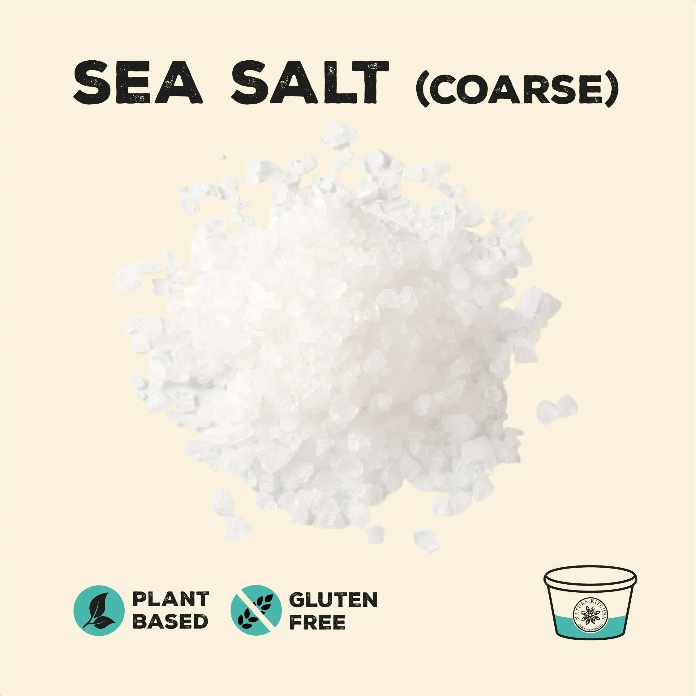 Nature Kitchen Coarse Sea Salt (140g) - Image 2